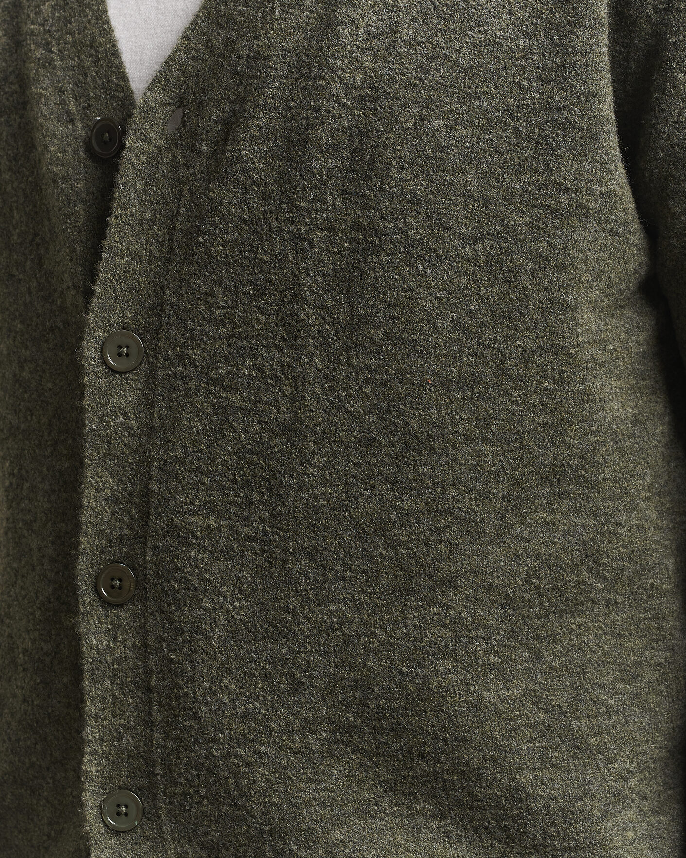 Herren | Pullover | NN07 | Gavin Brushed Wool Knitted Cardigan Dark Army
