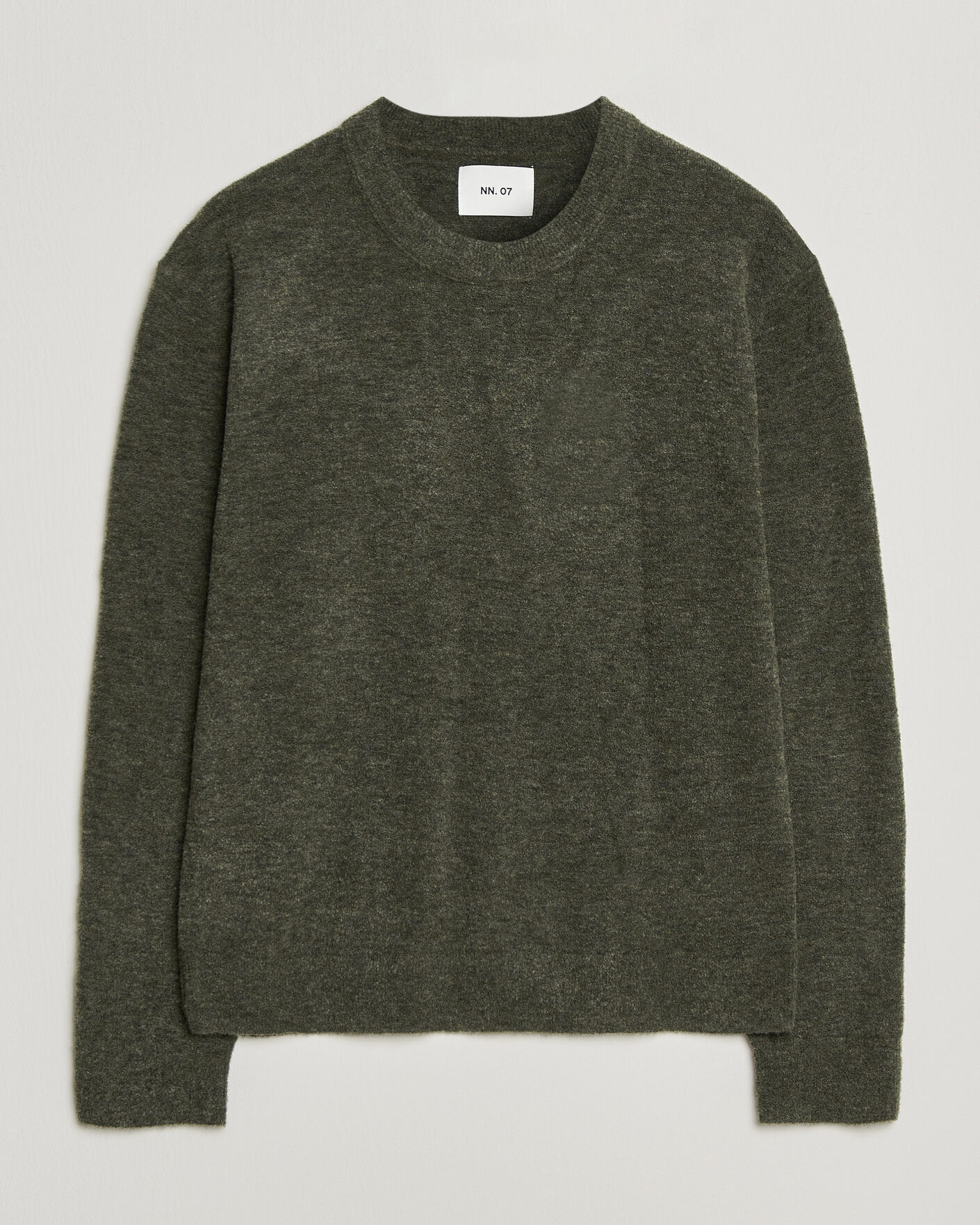 Herren | Pullover | NN07 | Gavin Brushed Wool Knitted Sweater Dark Army