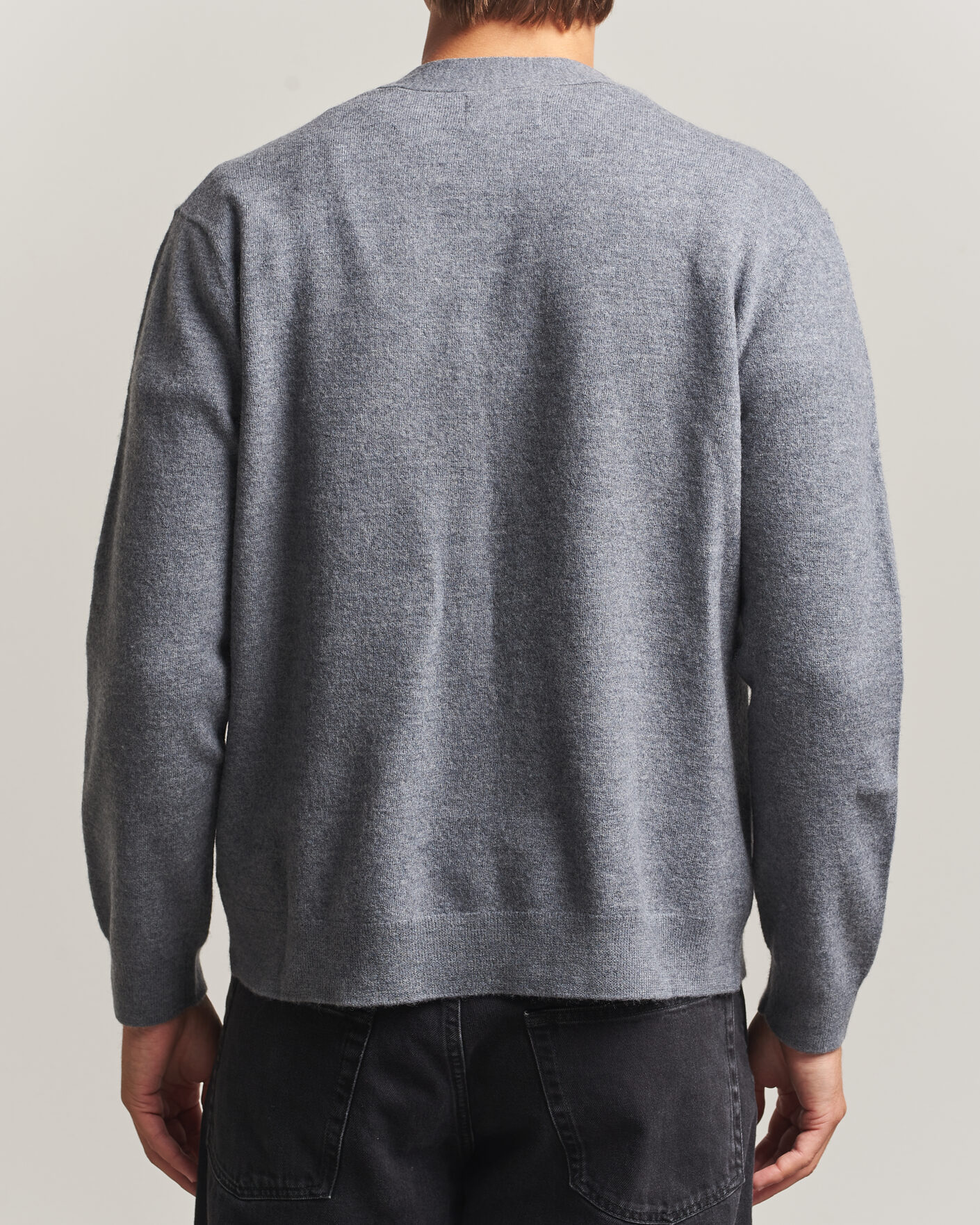Herren | Pullover | NN07 | Jasper Wool Knitted Cardigan Grey Melange