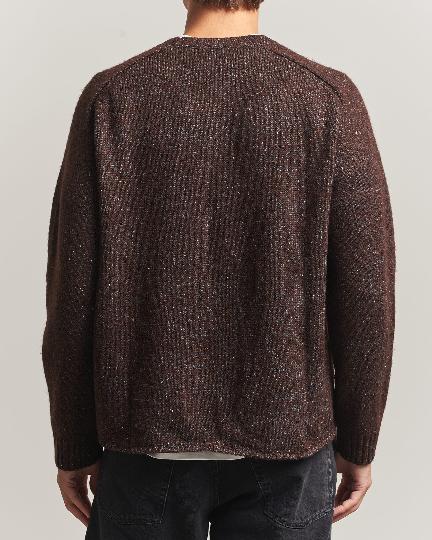 Herren | Pullover | NN07 | Jim Neps Wool Knitted Sweater Deep Truffle