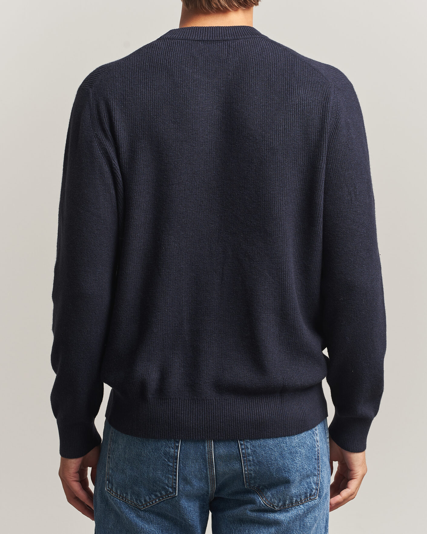 Herren | Pullover | NN07 | Hope Cotton/Cashmere Rib Knitted Sweater Navy