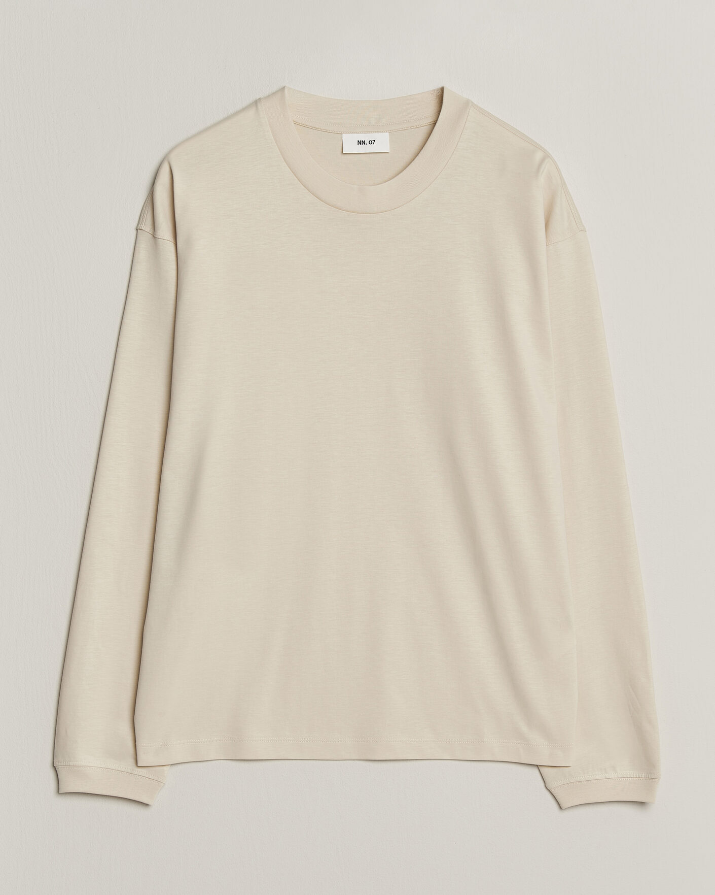 Herren | T-Shirts | NN07 | Lionel Suvin Cotton Long Sleeve T-Shirt Ivory
