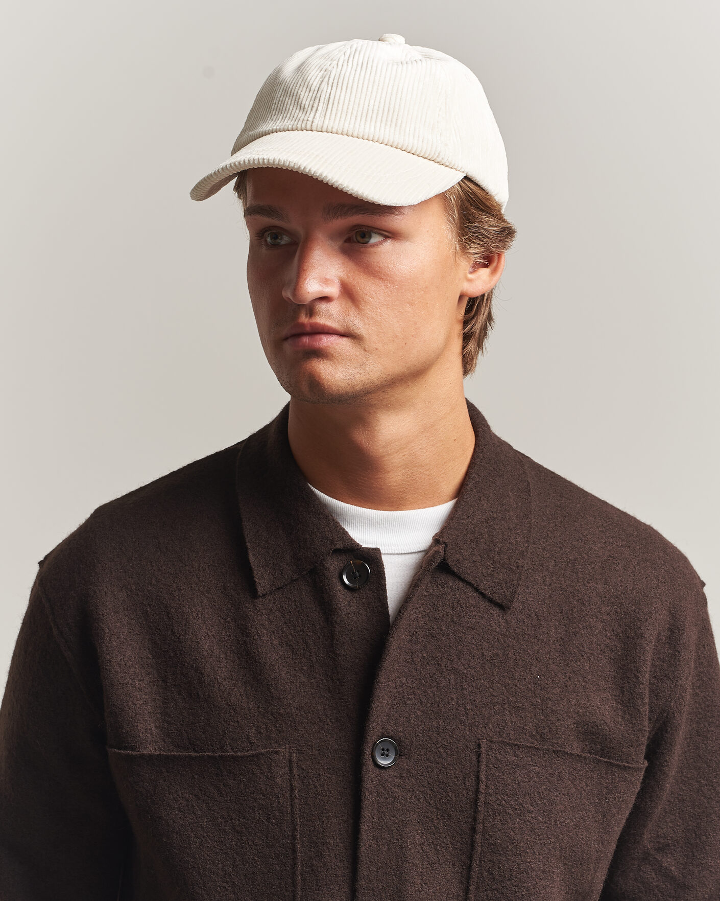 Herren | Hüte & Mützen | NN07 | Corduroy Dad Cap Ivory