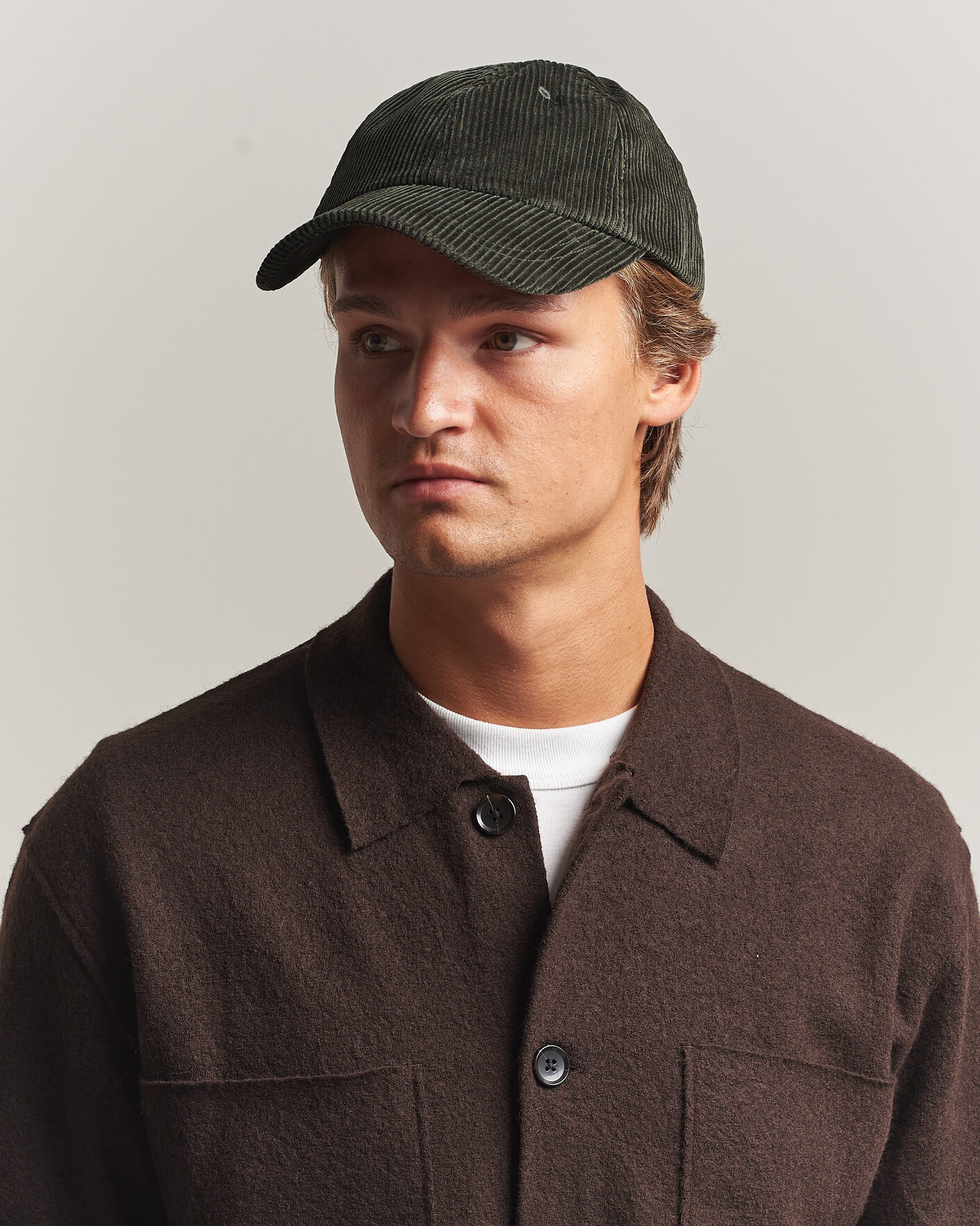 Herren | Hüte & Mützen | NN07 | Corduroy Dad Cap Dark Army