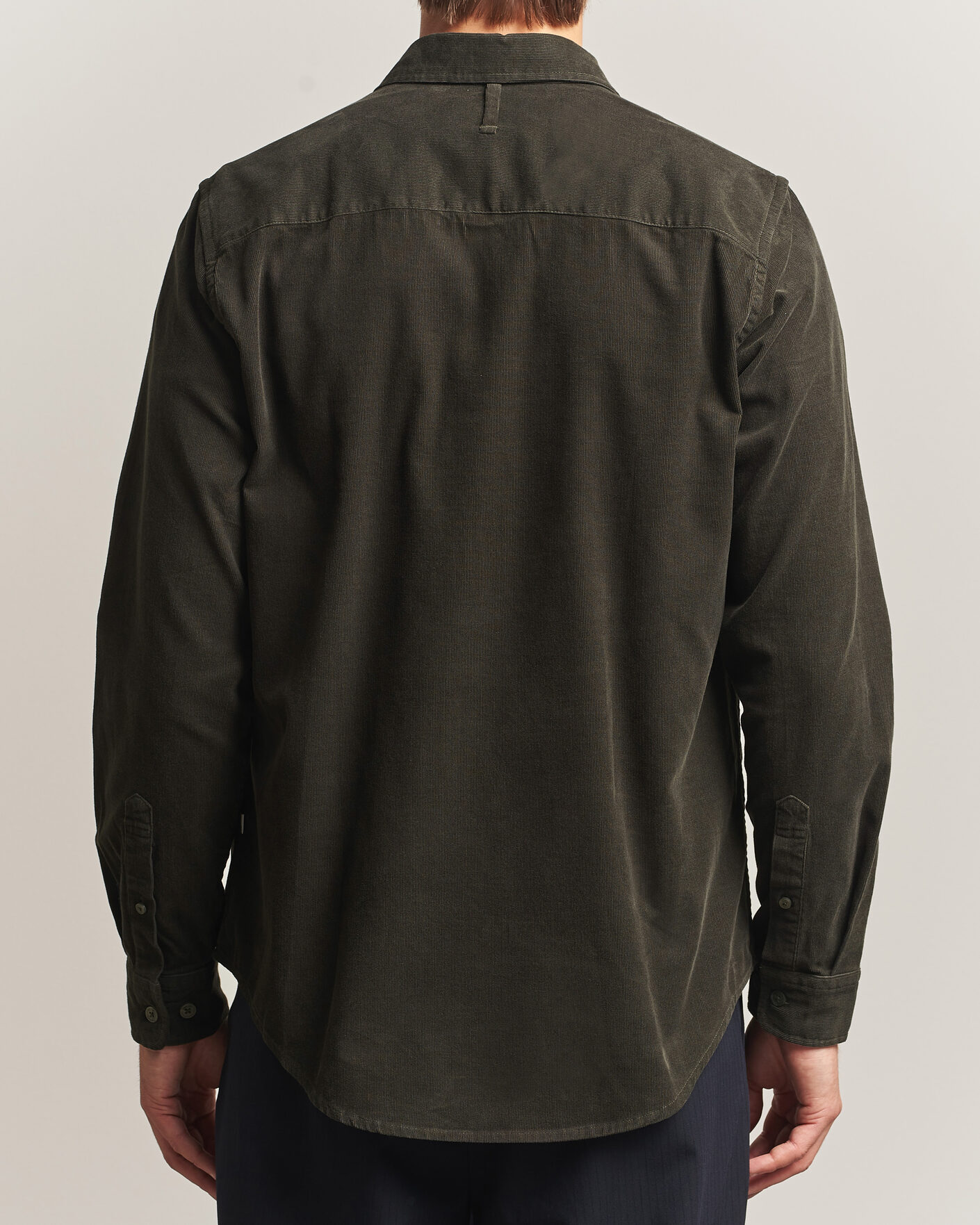 Herren | Hemden | NN07 | Asher Baby Cord Shirt Capers Green