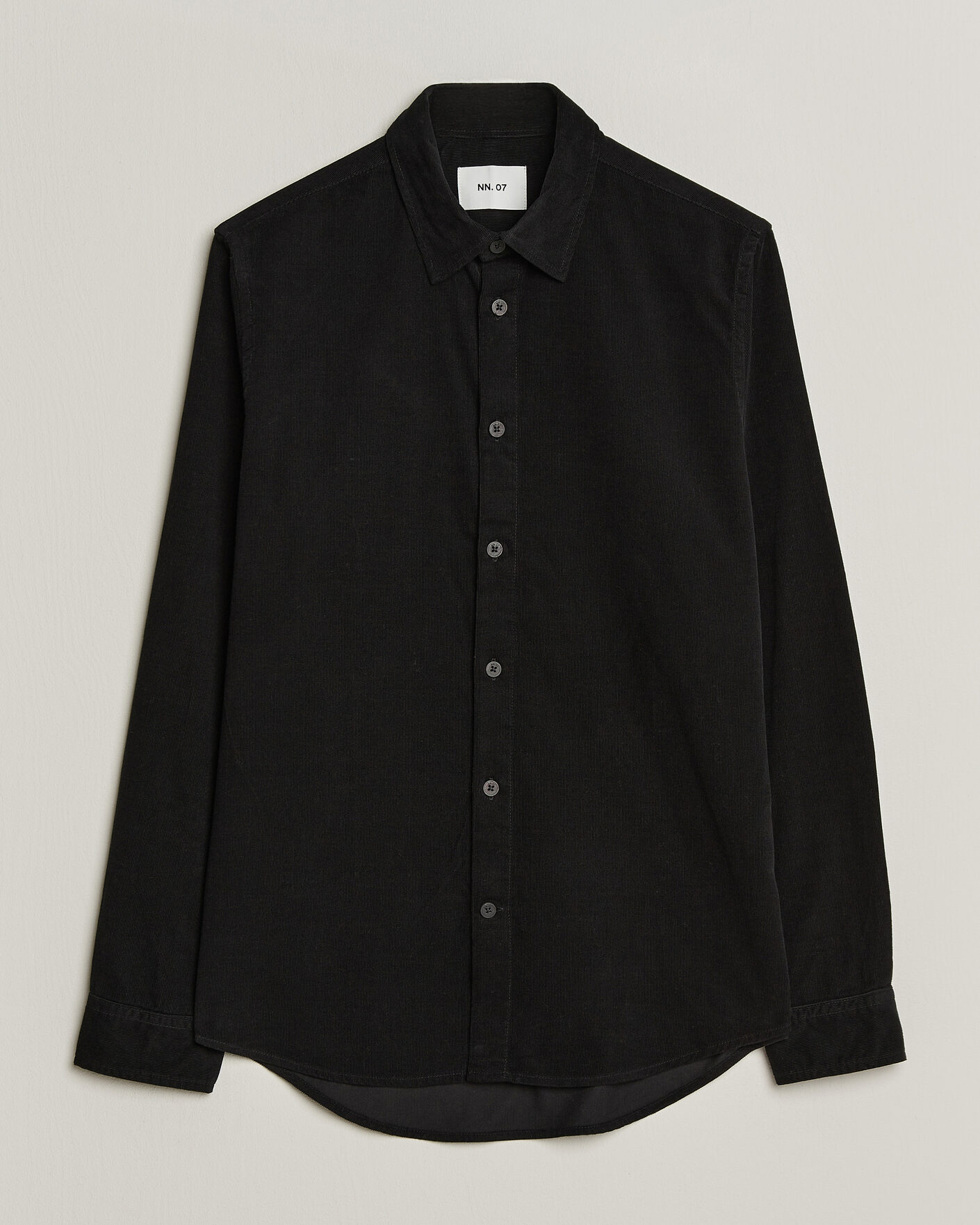 Herren | Hemden | NN07 | Asher Baby Cord Shirt Black