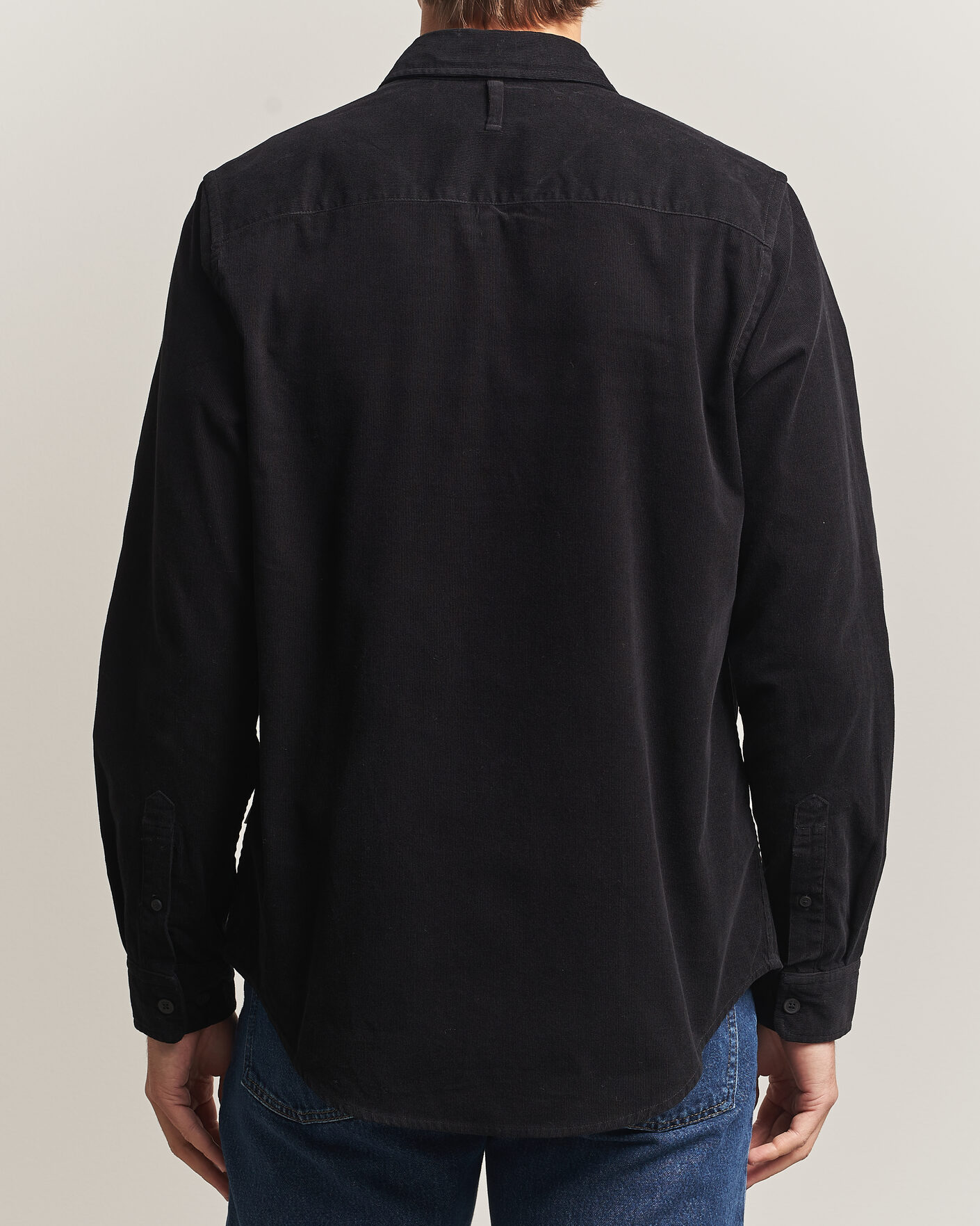 Herren | Hemden | NN07 | Asher Baby Cord Shirt Black