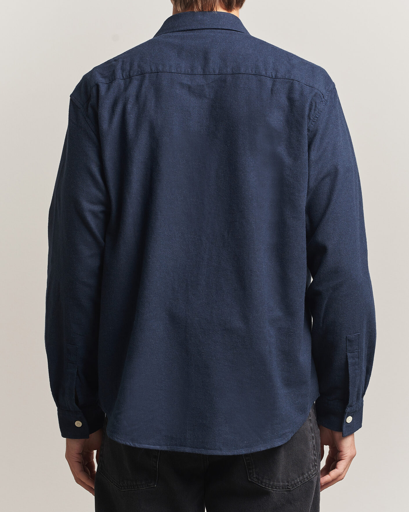Herren | Hemden | NN07 | Dino Brushed Flannel Shirt Navy Blue