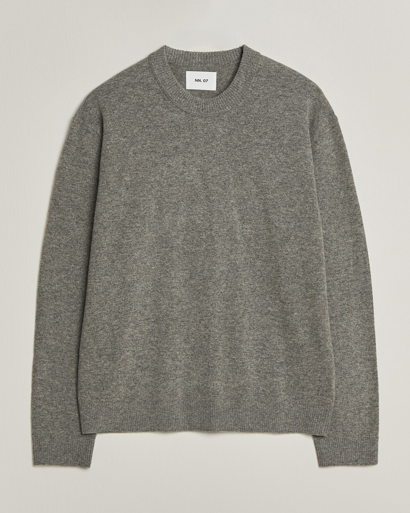 Herren | Pullover | NN07 | Raz Lambswool Knitted Sweater Grey Melange
