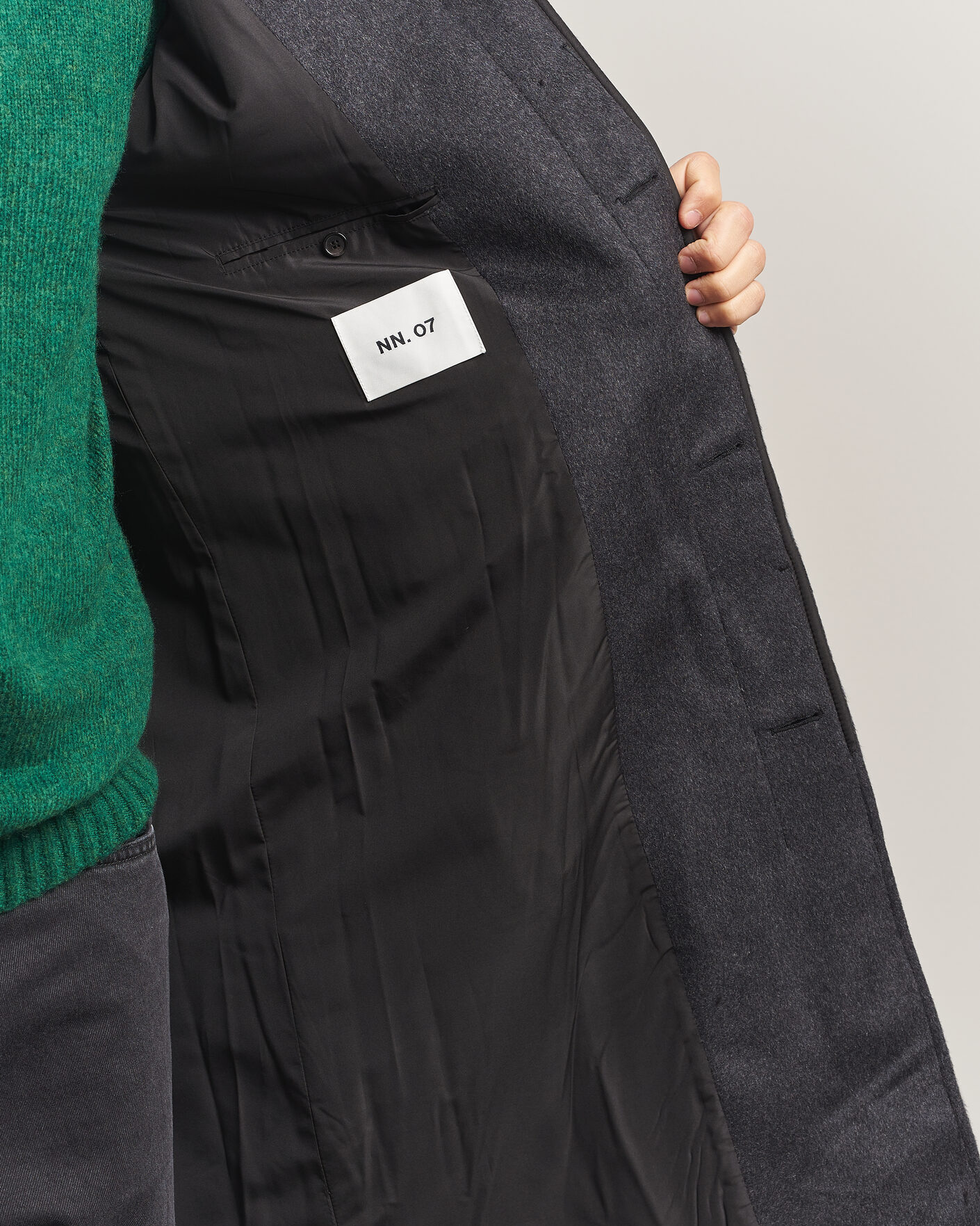 Herren | Jacken | NN07 | Gibson Wool/Cashmere Coat Dark Grey