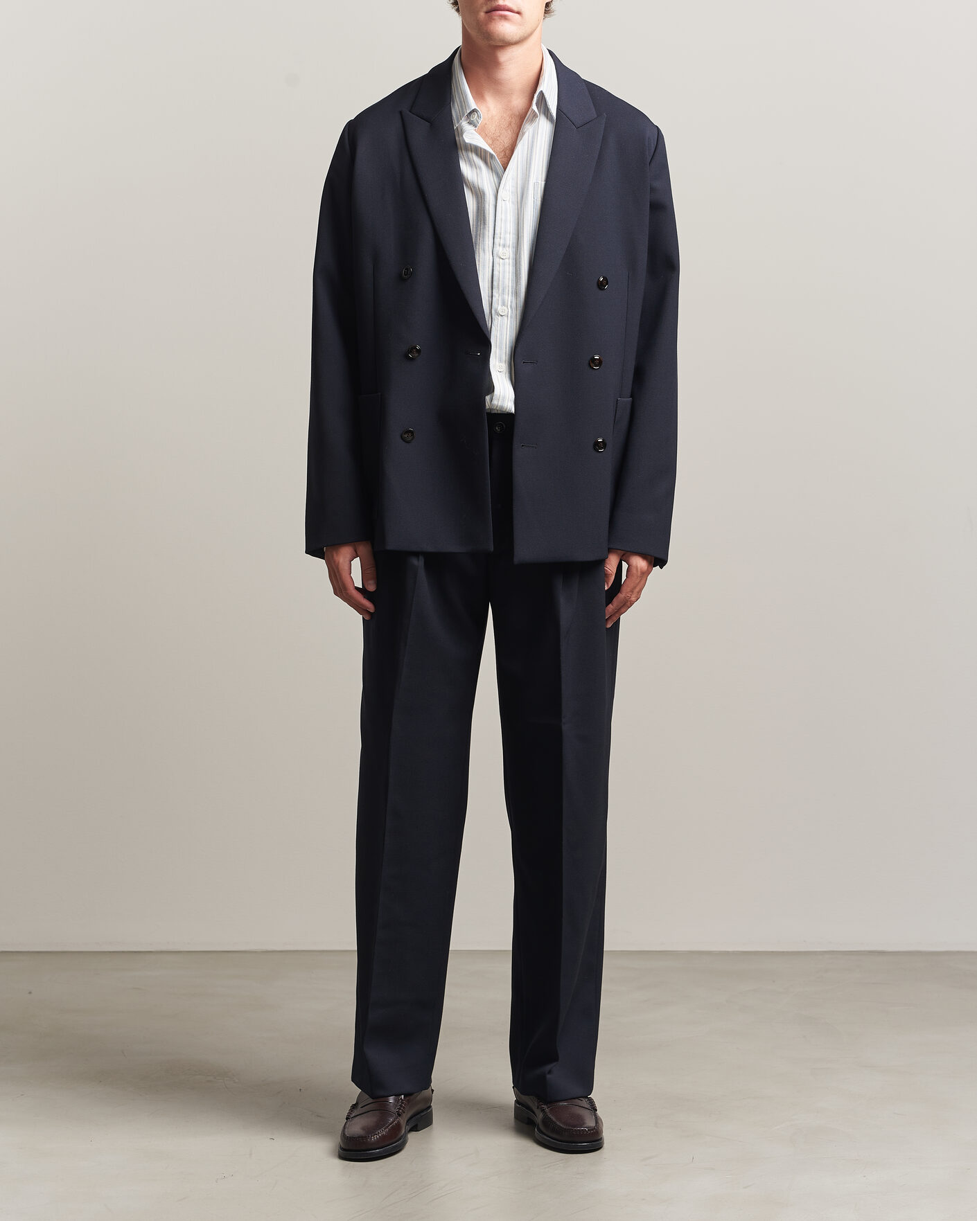 Herren | Sakkos | NN07 | Jordin Wool Double Breasted Blazer Deep Navy