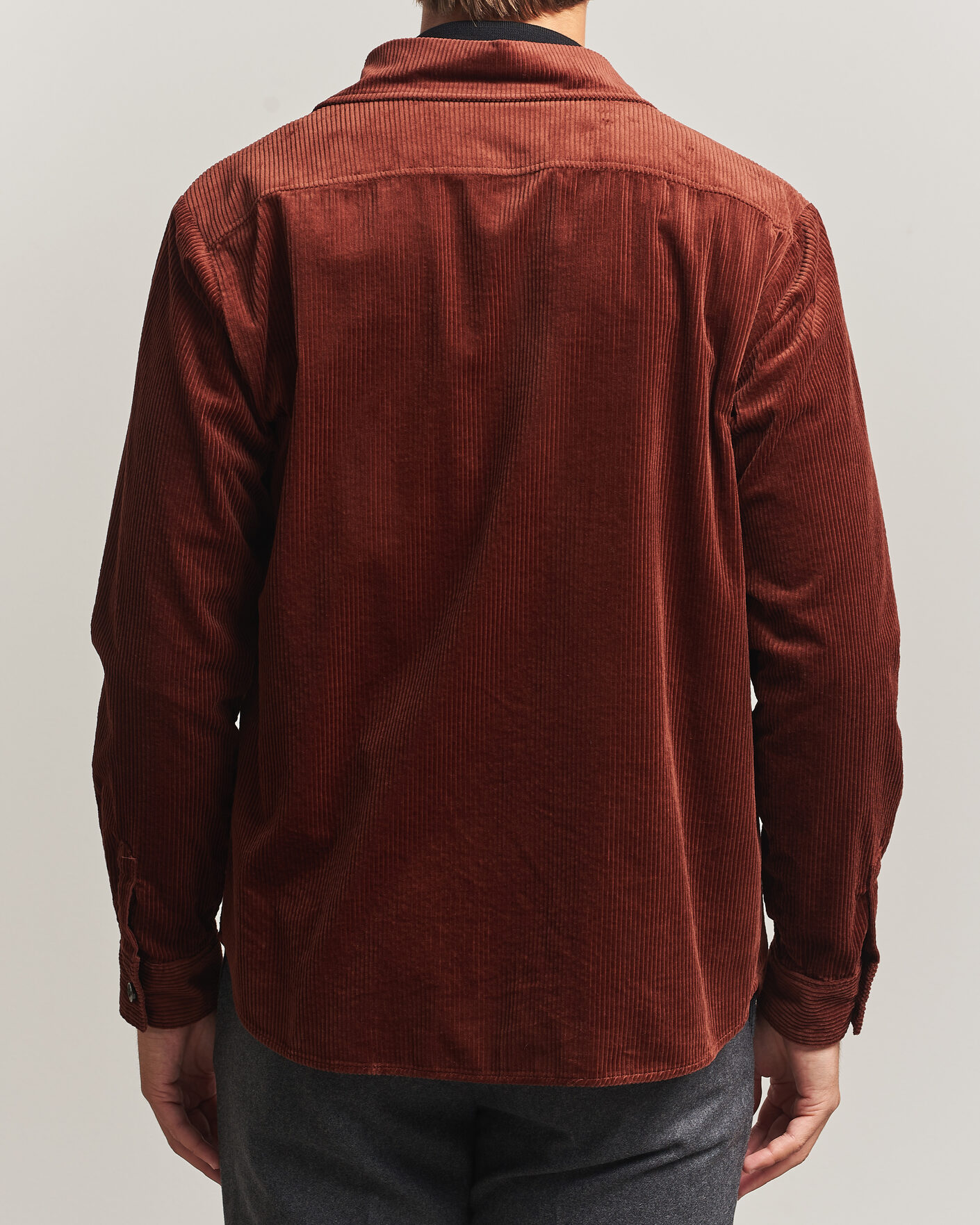 Herren | Hemden | Oscar Jacobson | Magnus Cord Shirt Jacket Burgundy