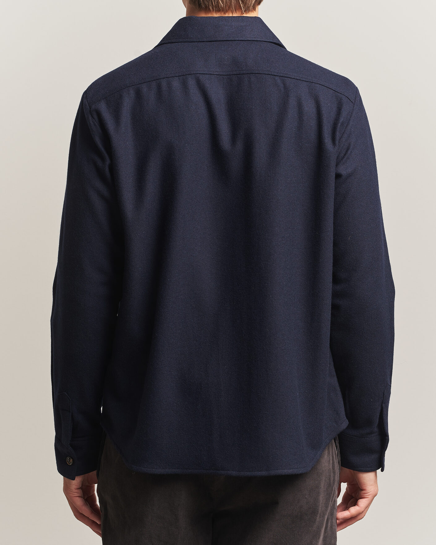 Herren | Hemden | Oscar Jacobson | Magnus Wool Shirt Jacket Navy