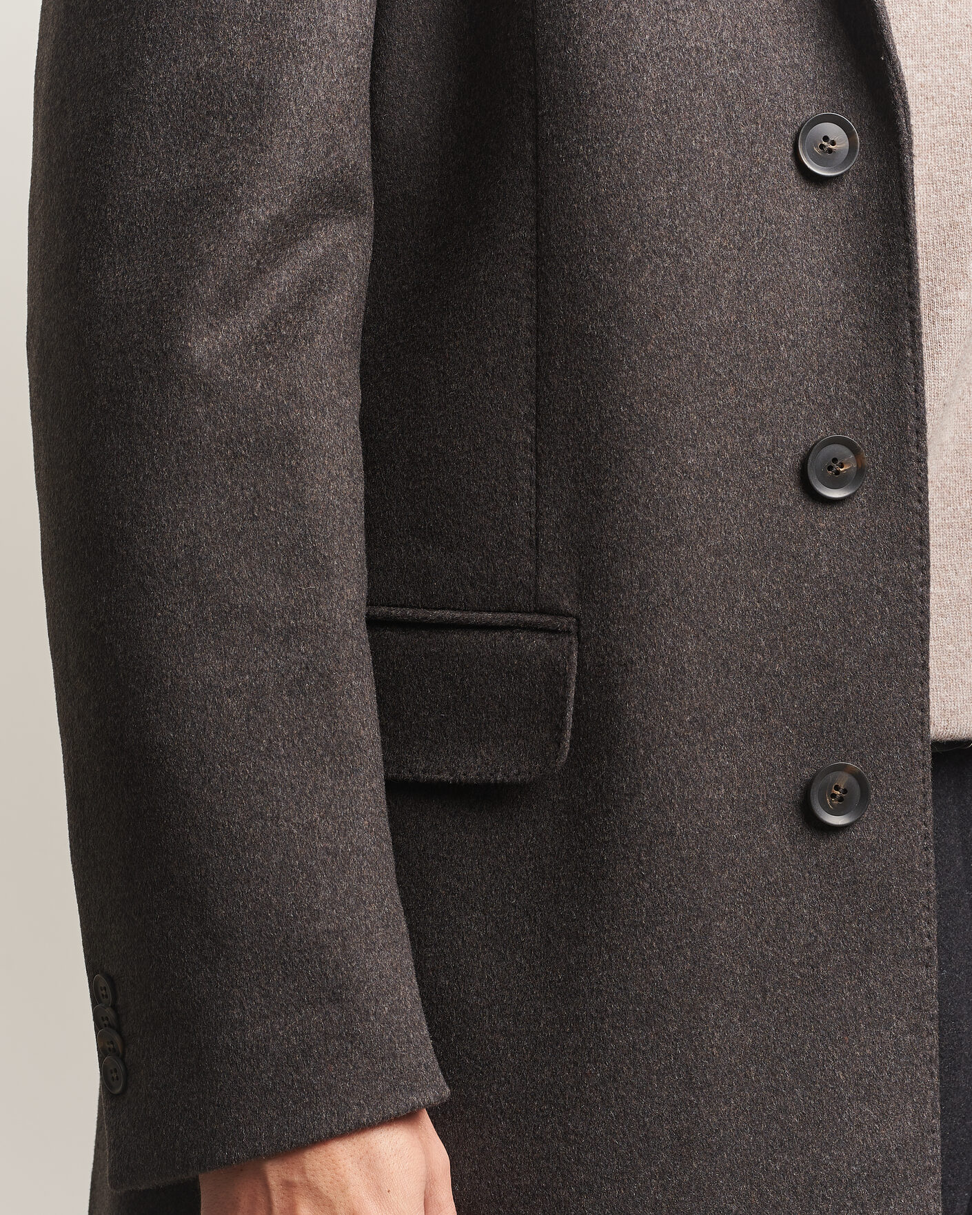 Herren | Jacken | Oscar Jacobson | Sergio Wool Coat Brown