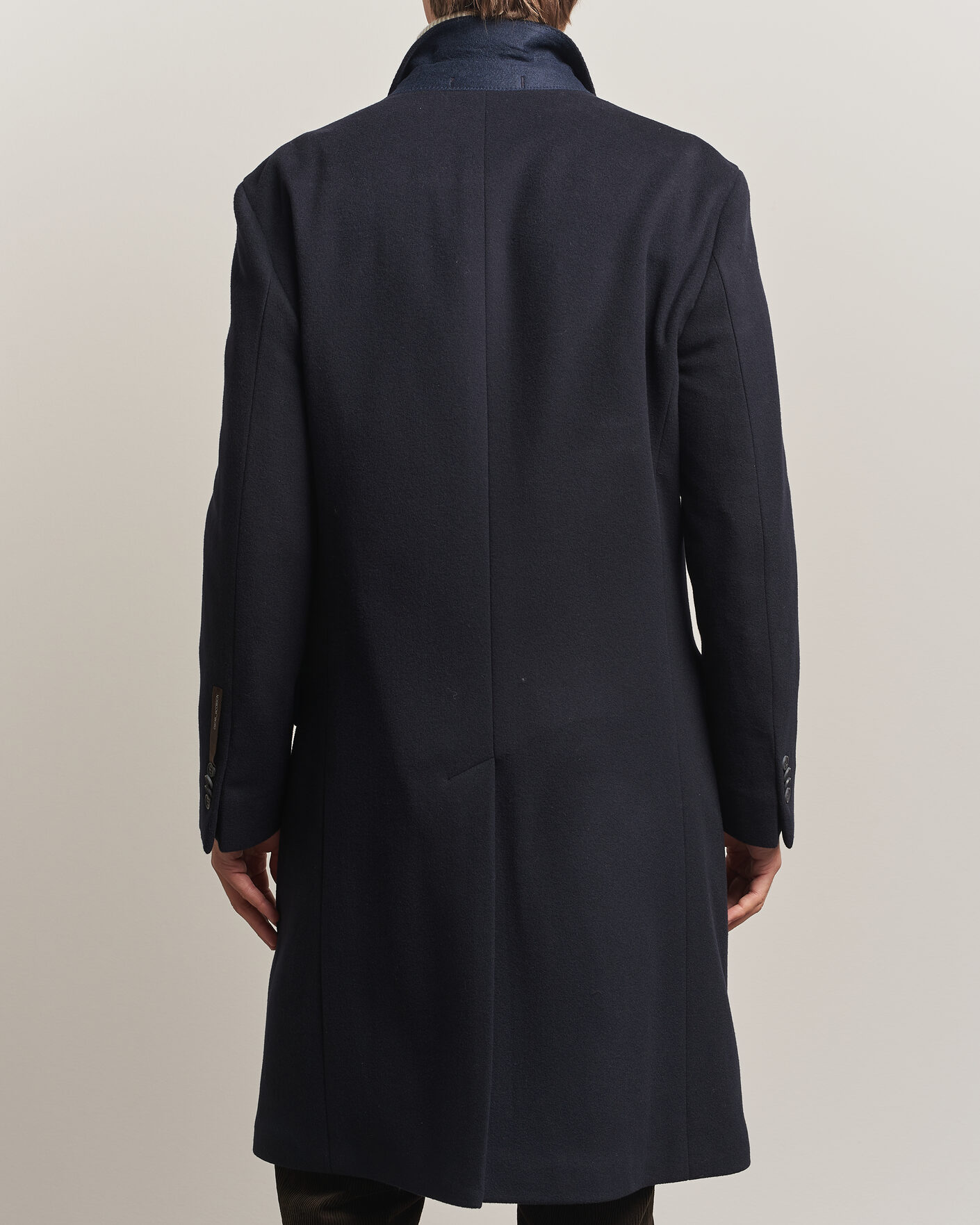 Herren | Jacken | Oscar Jacobson | Sicily Double Breasted Wool Coat Navy