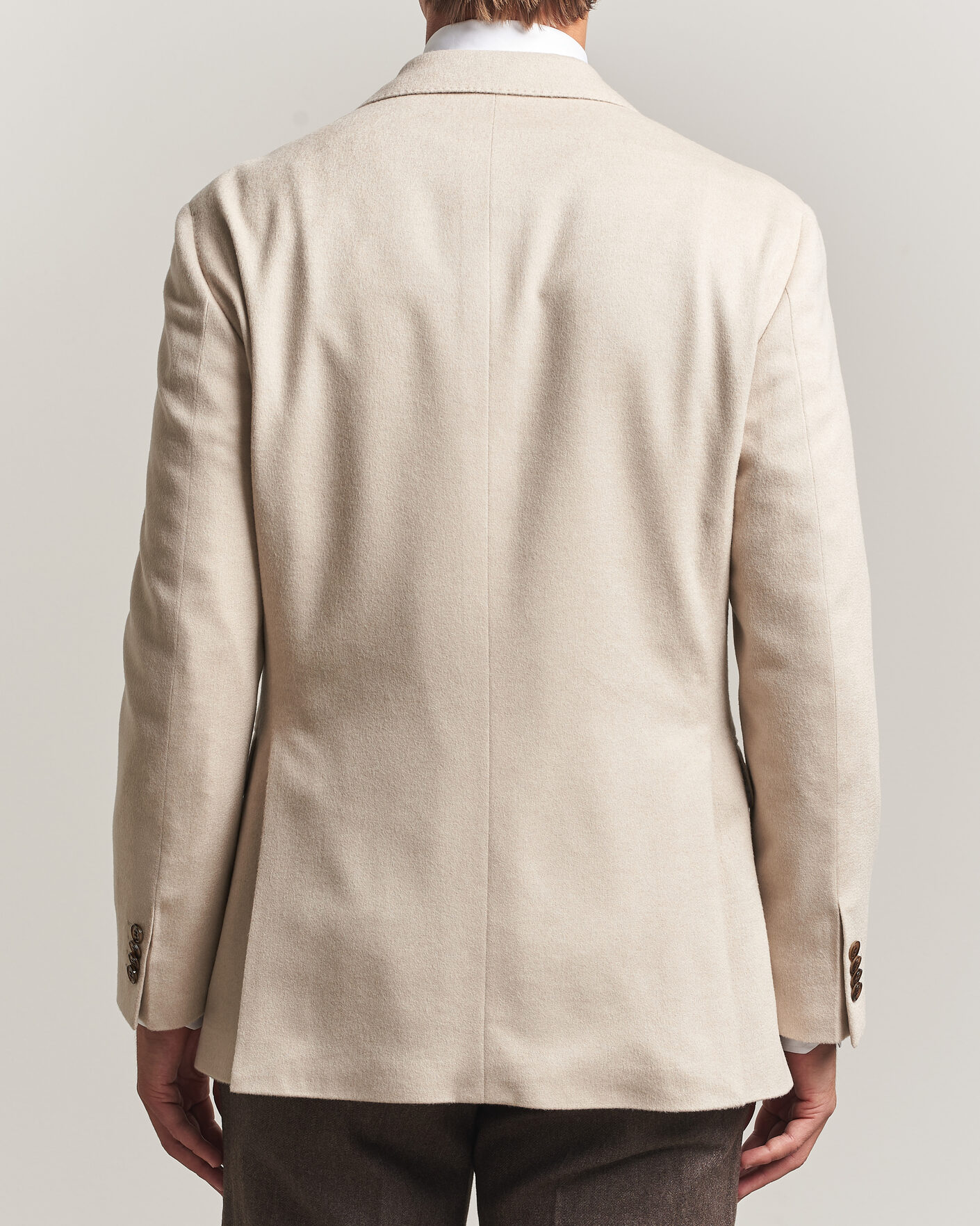 Herren | Sakkos | Oscar Jacobson | Richard Wool/Cashmere DB Blazer Creme