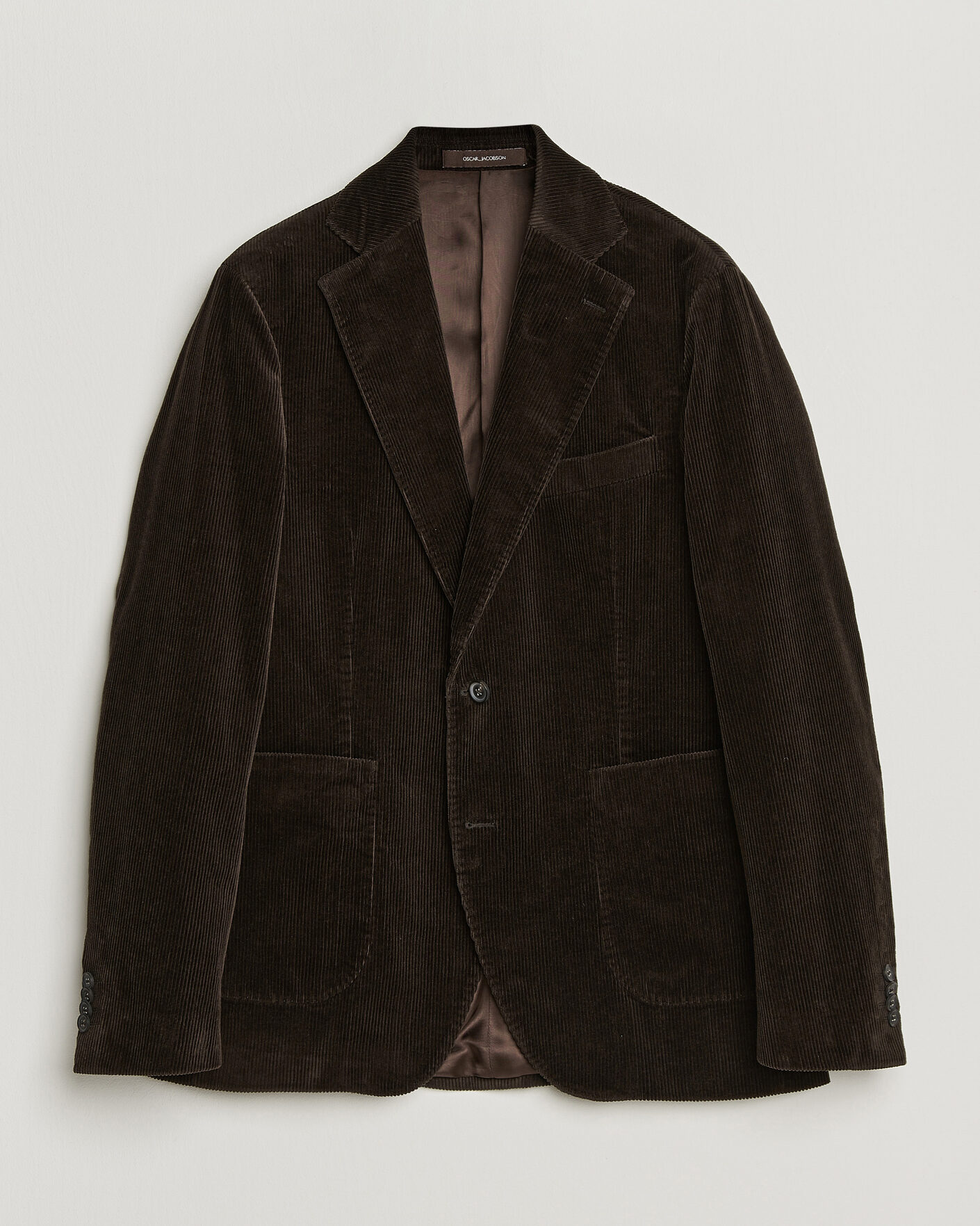 Herren | Sakkos | Oscar Jacobson | Fogerty Patch Pocket Cord Blazer Dark Brown