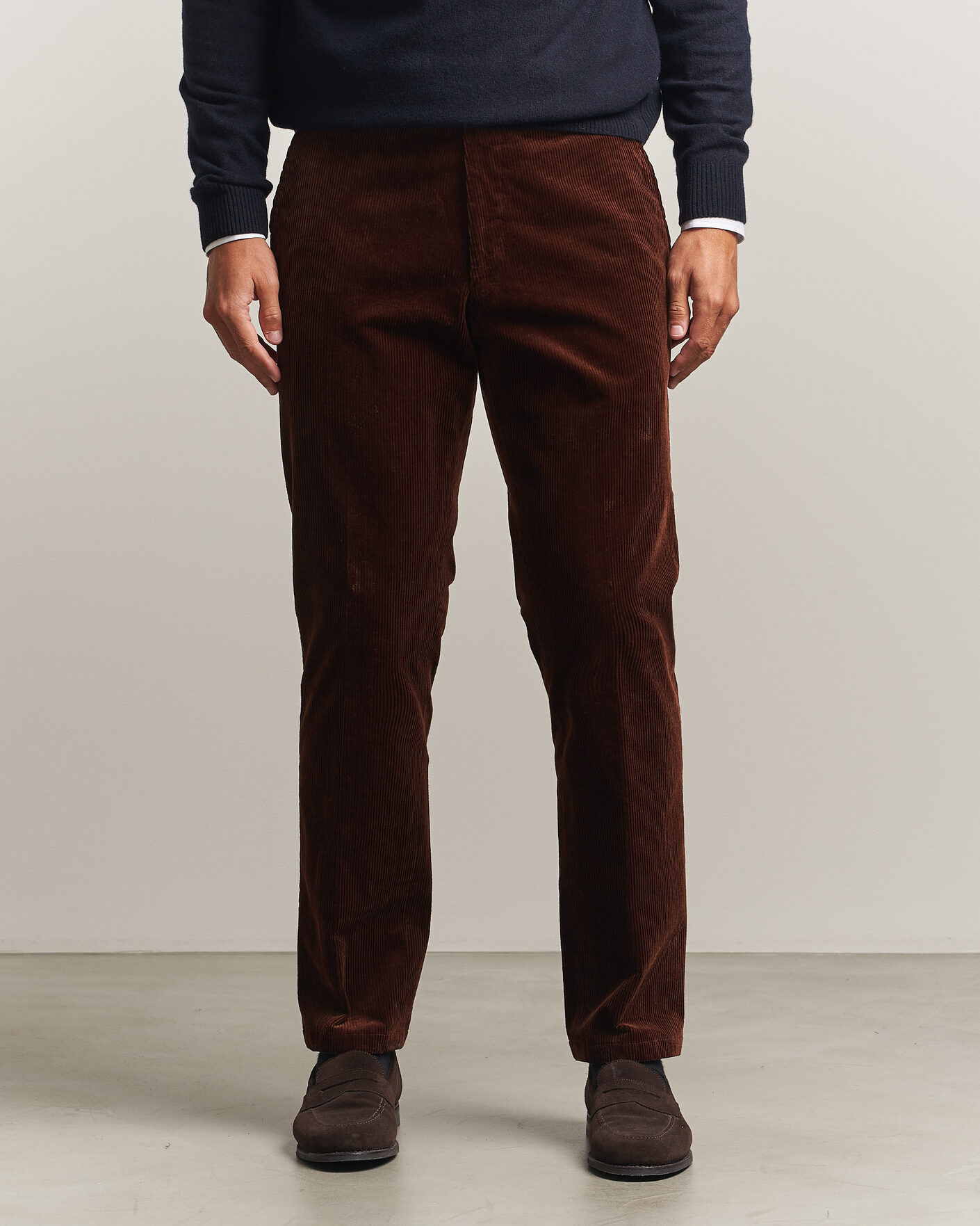 Herren | Hosen | Oscar Jacobson | Dandy Corduroy Trousers Brown