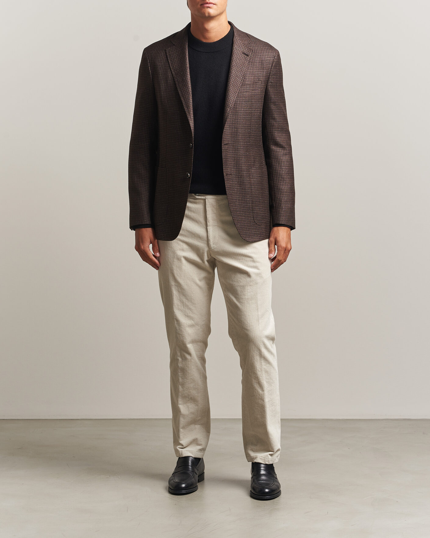 Herren | Hosen | Oscar Jacobson | Dandy Corduroy Trousers White