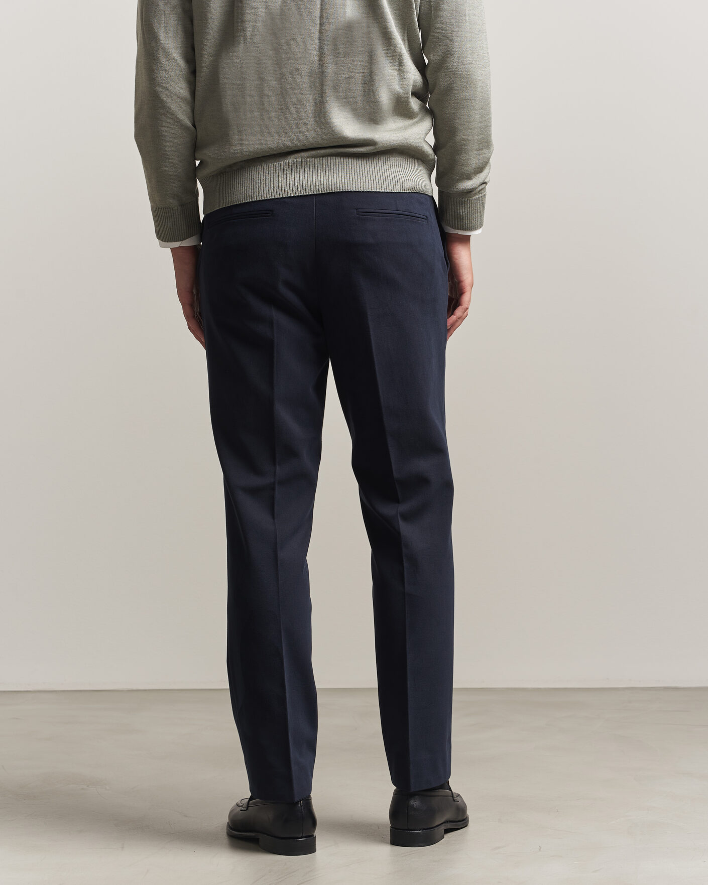 Herren | Hosen | Oscar Jacobson | Dandy Brushed Cotton Trousers Blue