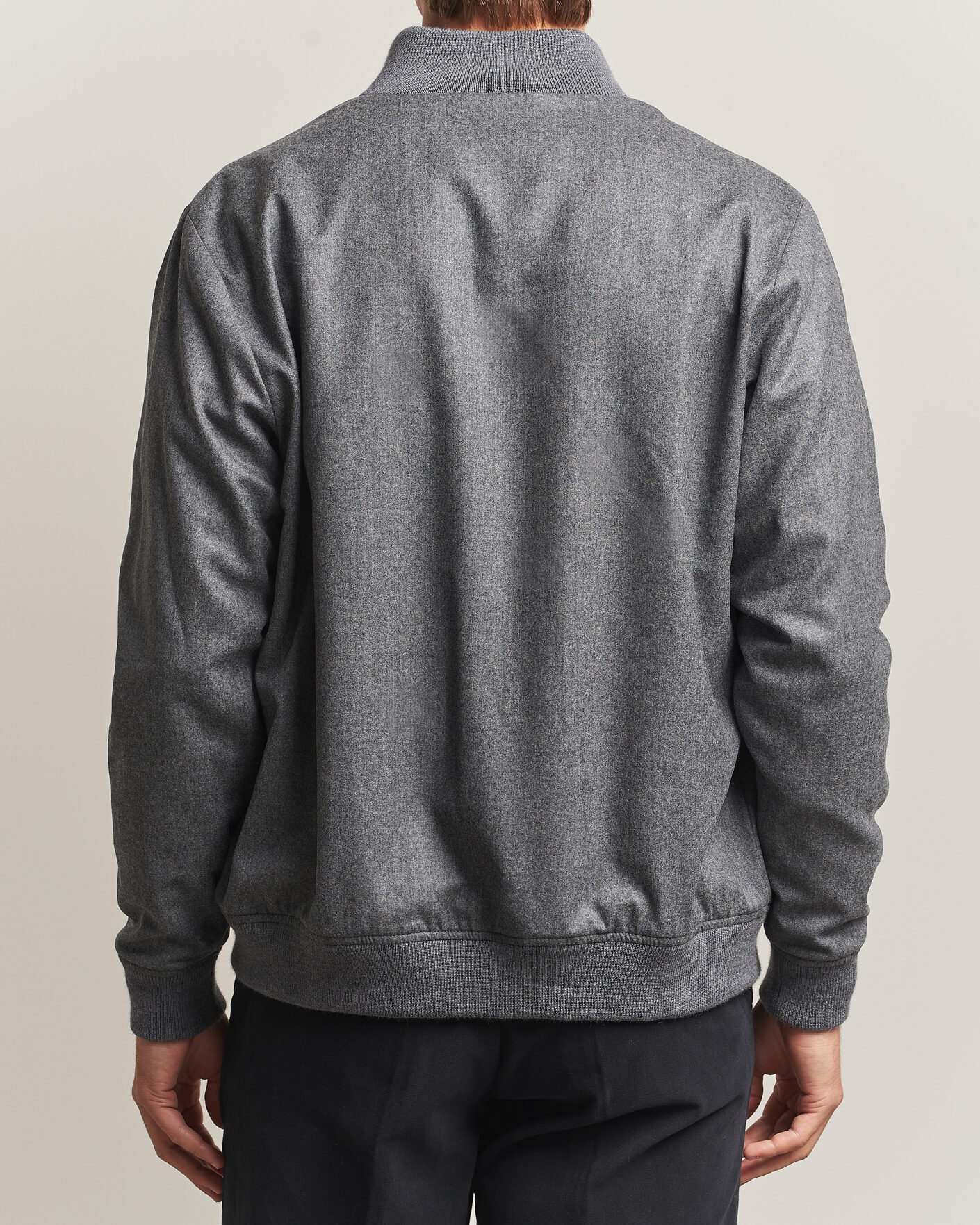 Herren | Jacken | Stenströms | Flannel Bomber Jacket Grey