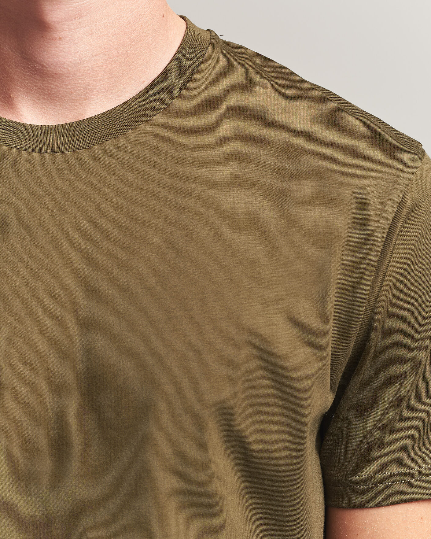 Herren | T-Shirts | Sunspel | Riviera Midweight T-Shirt Loden Green
