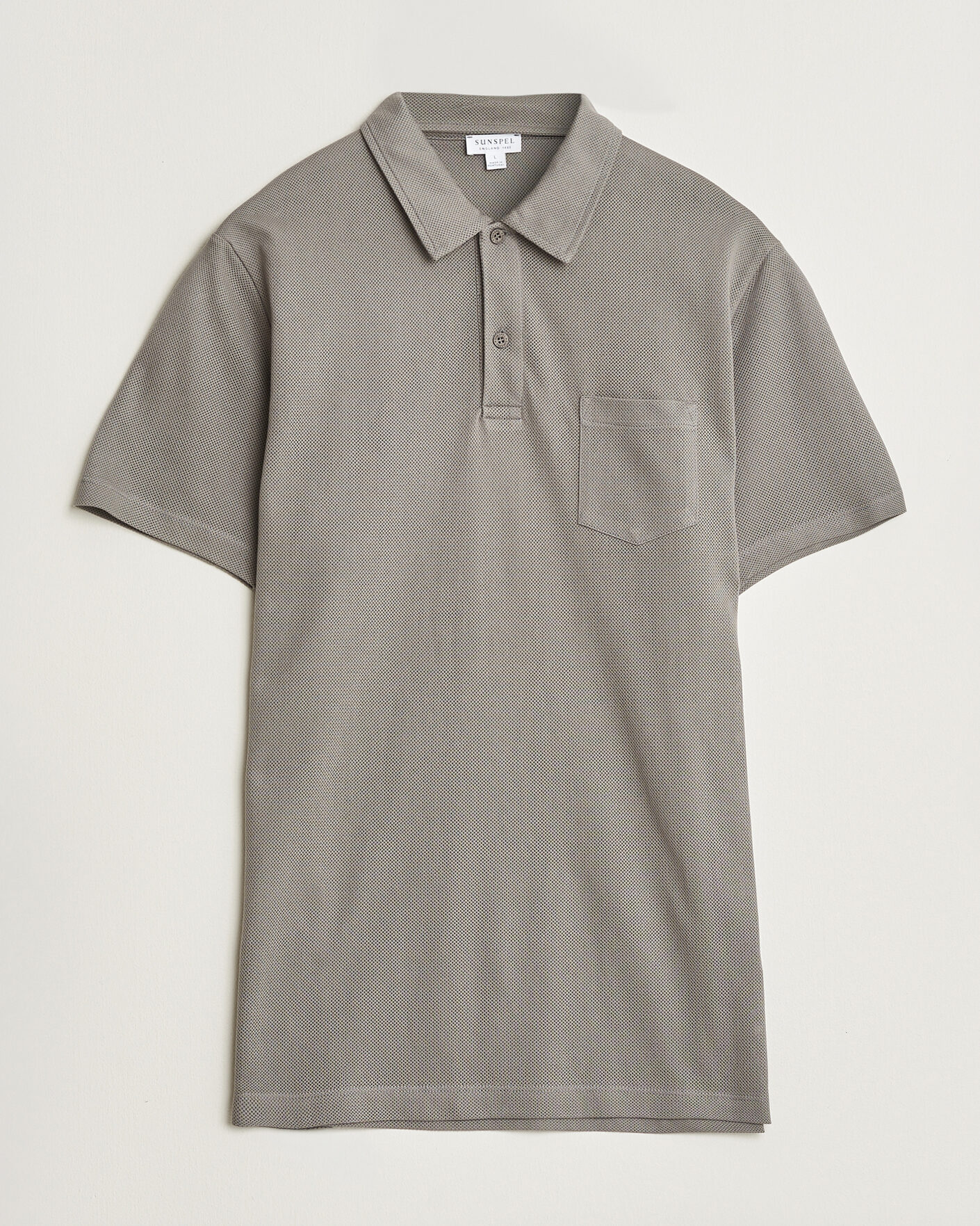 Herren | Poloshirts | Sunspel | Riviera Polo Shirt Smoke Grey