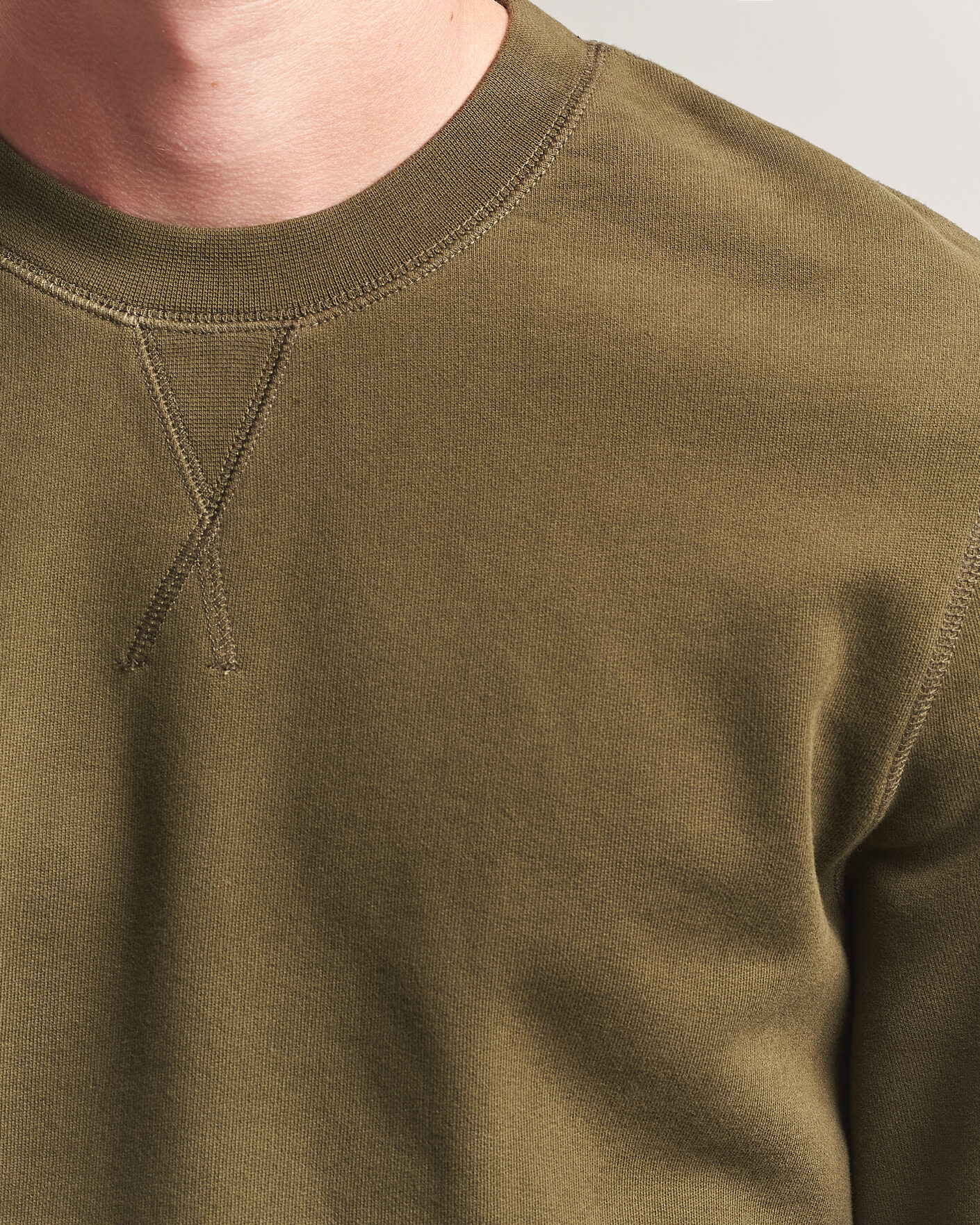 Herren | Pullover | Sunspel | Loopback Sweatshirt Loden Green