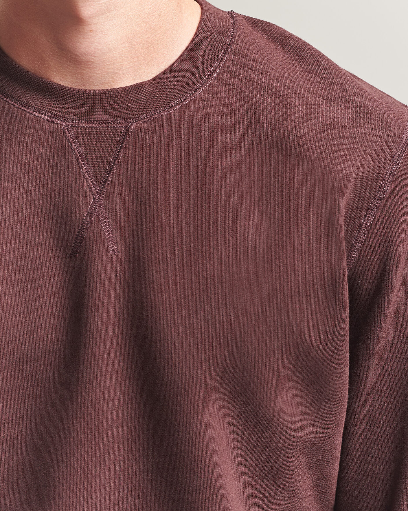 Herren | Pullover | Sunspel | Loopback Sweatshirt Dark Brown