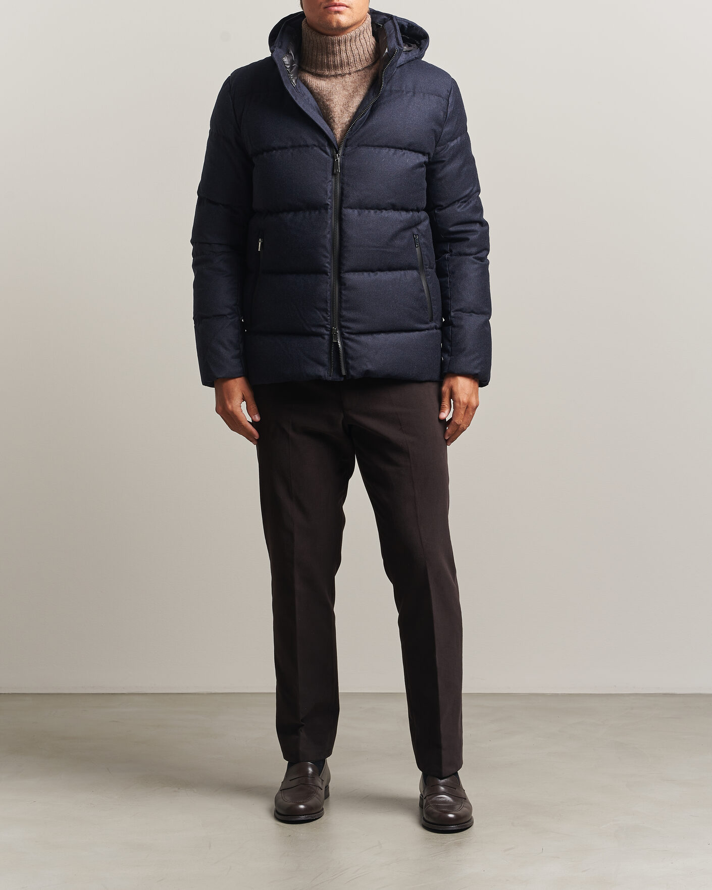 Herren | Jacken | UBR | Concord Jacket Savile Navy Melange Wool