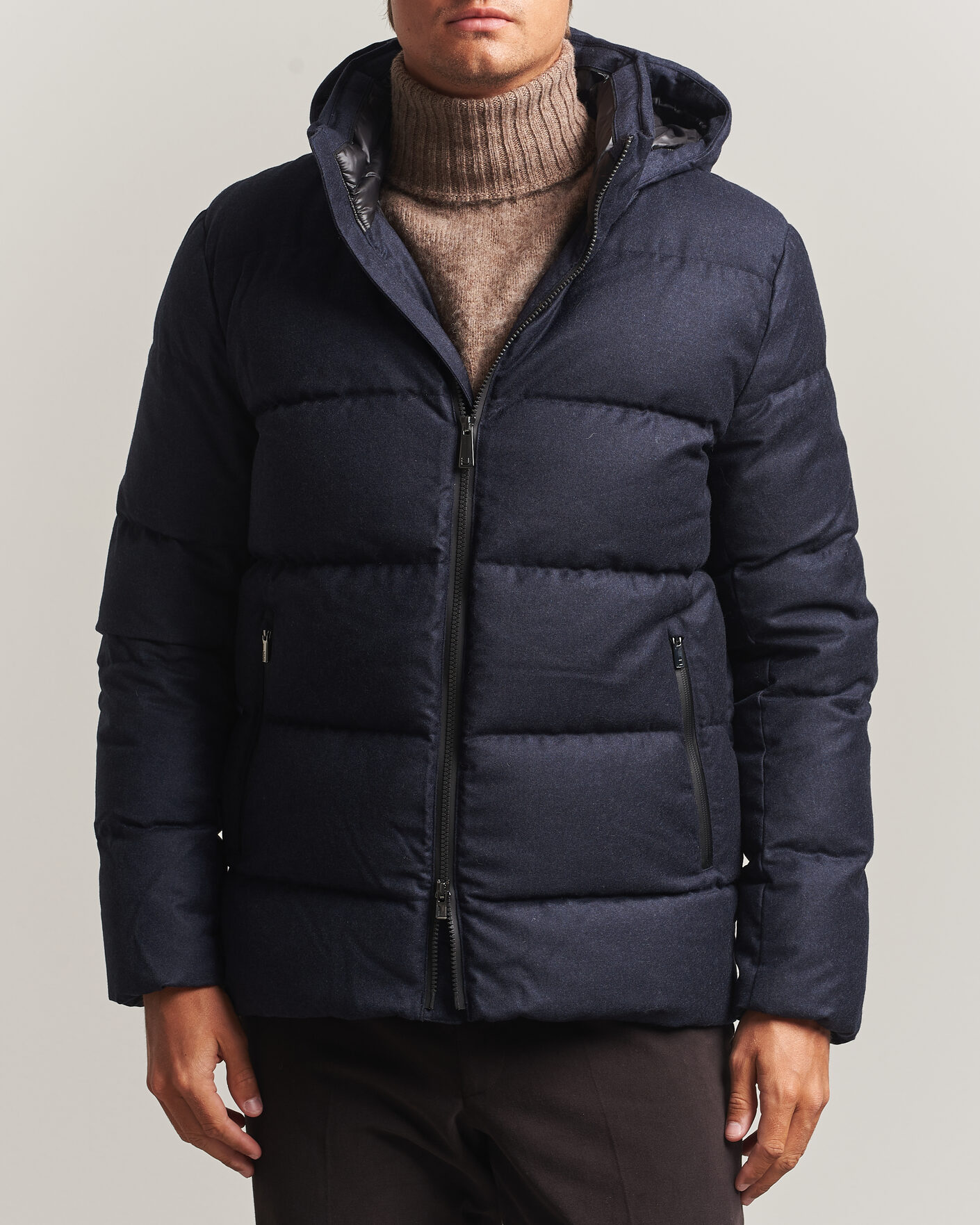 Herren | Jacken | UBR | Concord Jacket Savile Navy Melange Wool