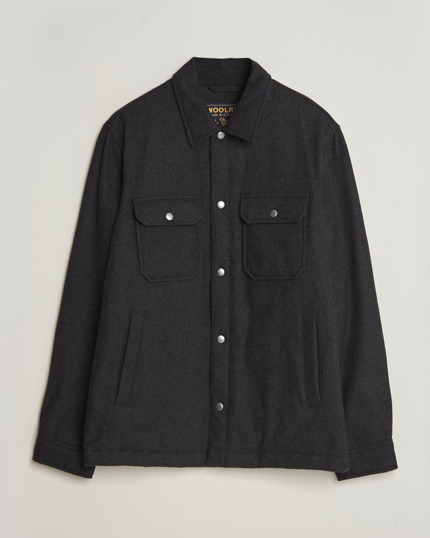 Herren | Jacken | Woolrich | Alaskan Wool Light Padded Shirt Jacket Faded Black