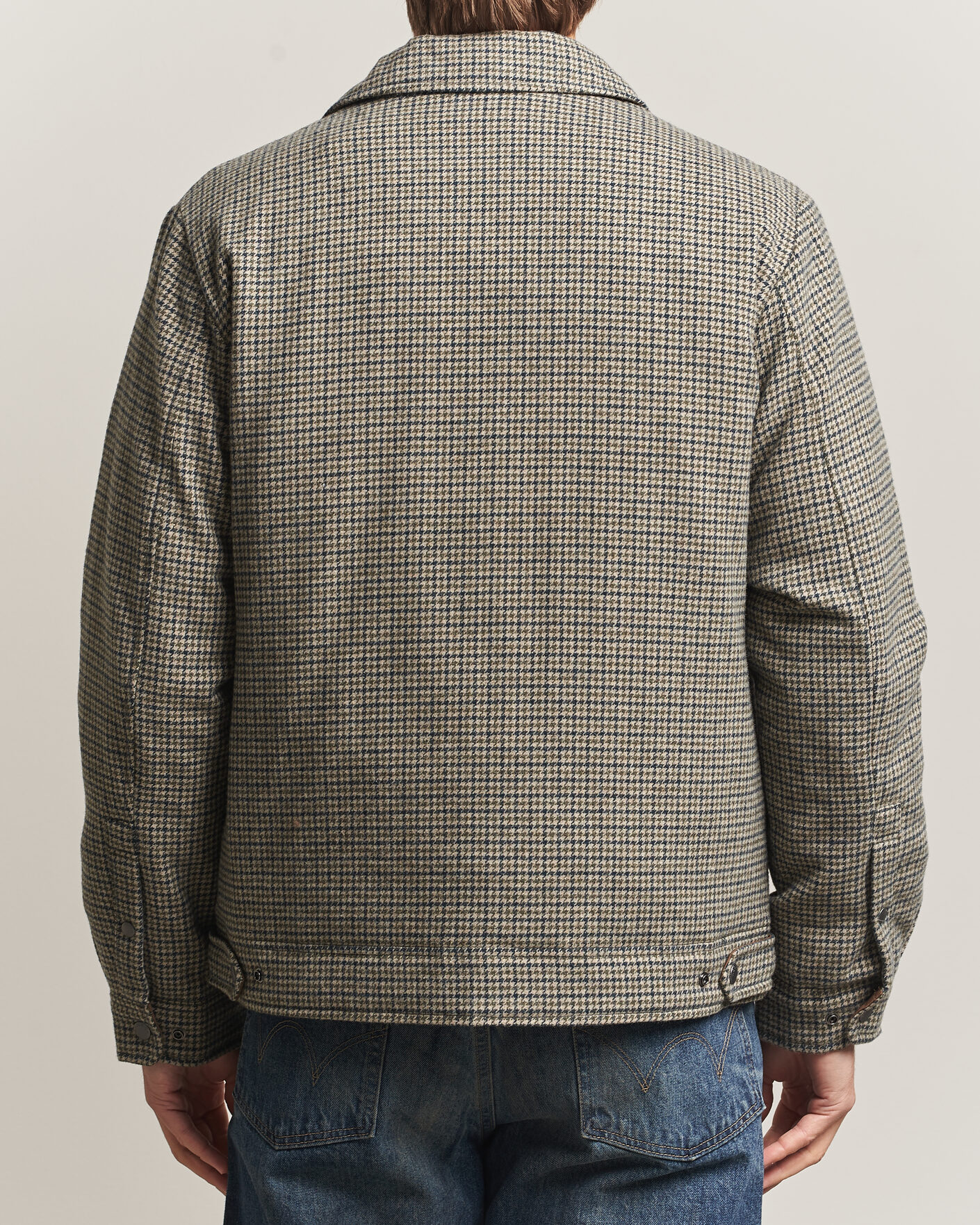 Herren | Jacken | Woolrich | Wool Check Light Padded Keating Shirt Jacket Brown