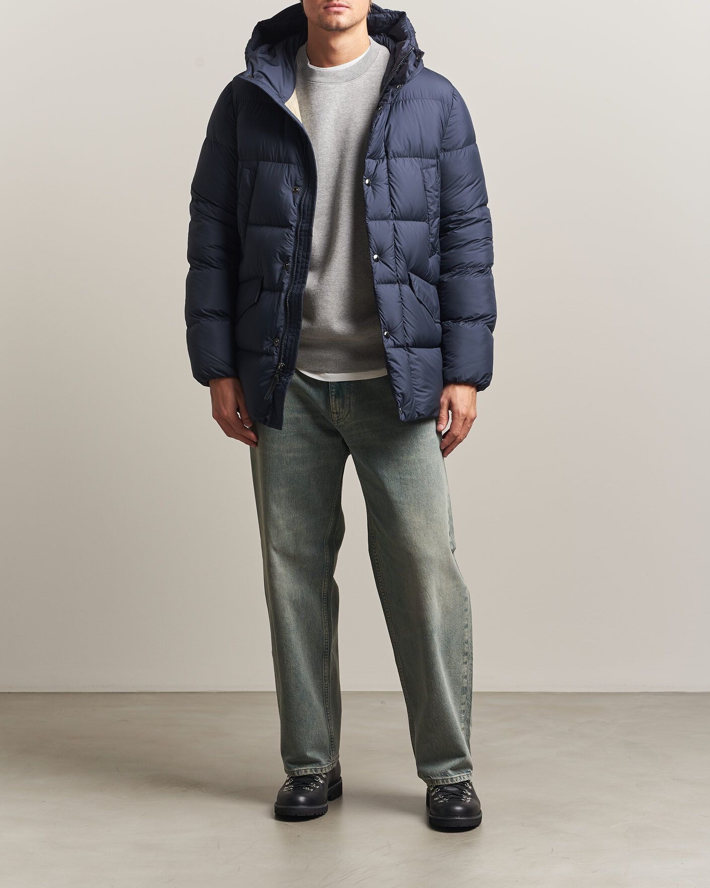 Herren | Jacken | Woolrich | Cloud Davis Parka Melton Blue
