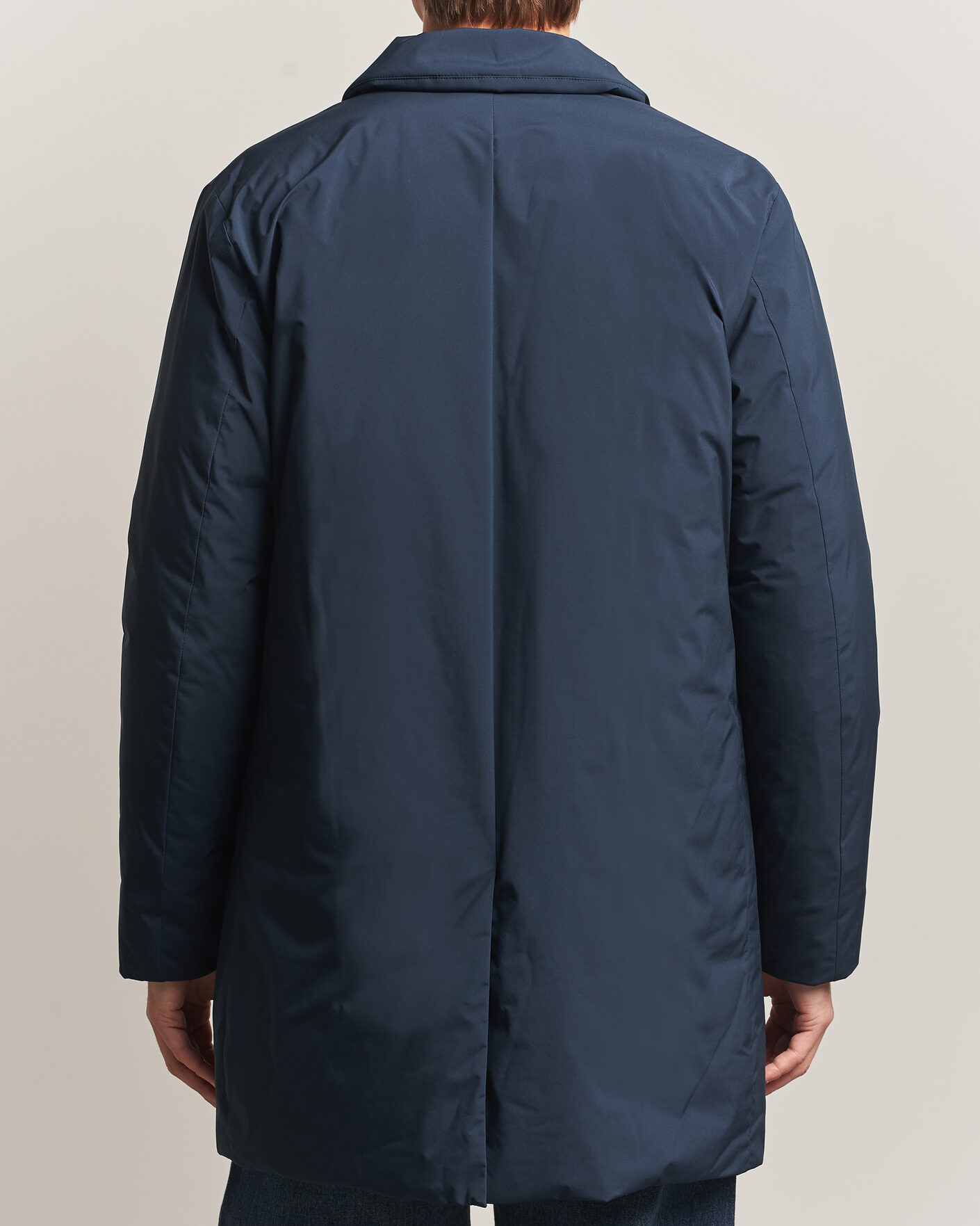 Herren | Jacken | Woolrich | Cloud Lamar Light Padded Coat Melton Blue