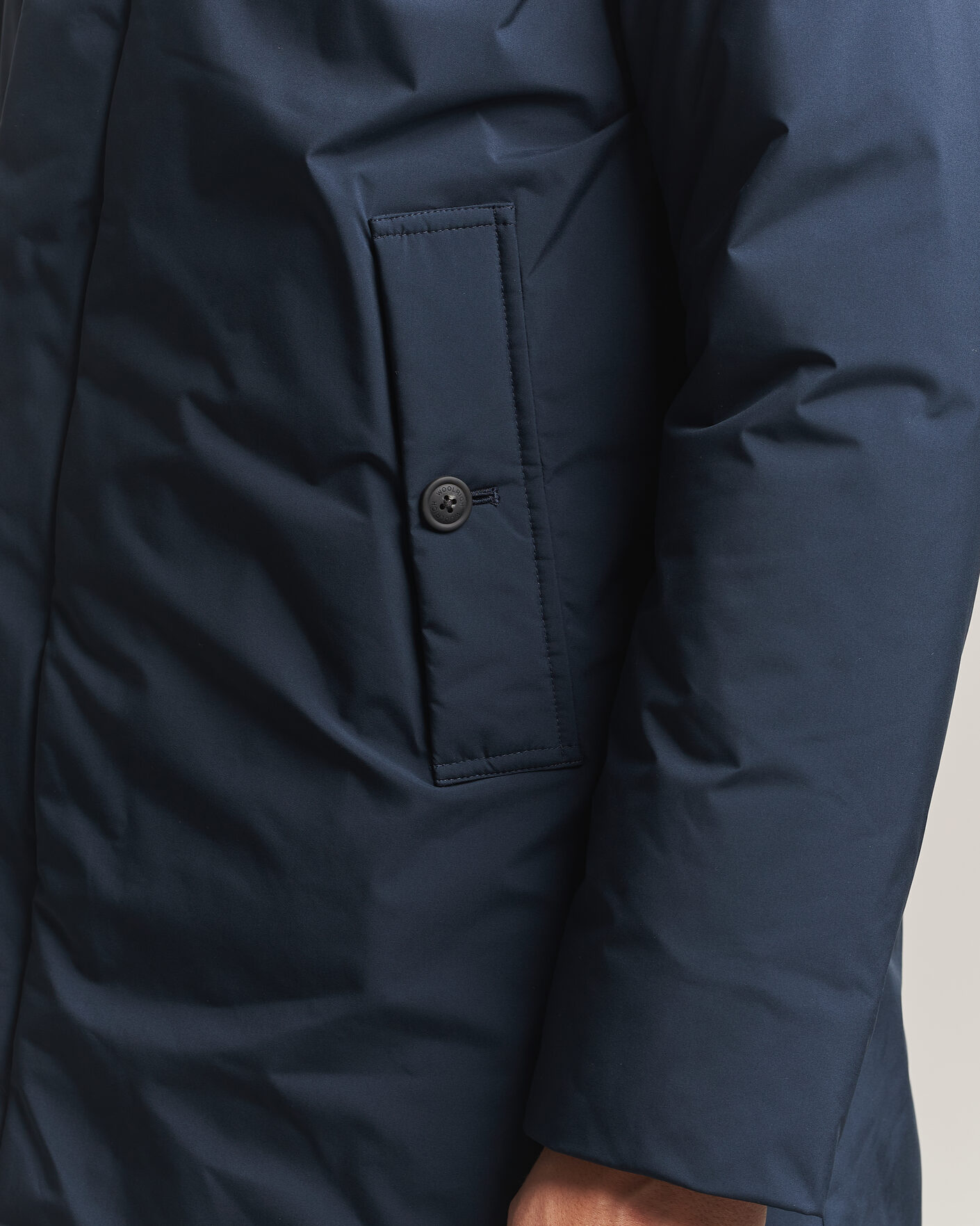 Herren | Jacken | Woolrich | Cloud Lamar Light Padded Coat Melton Blue