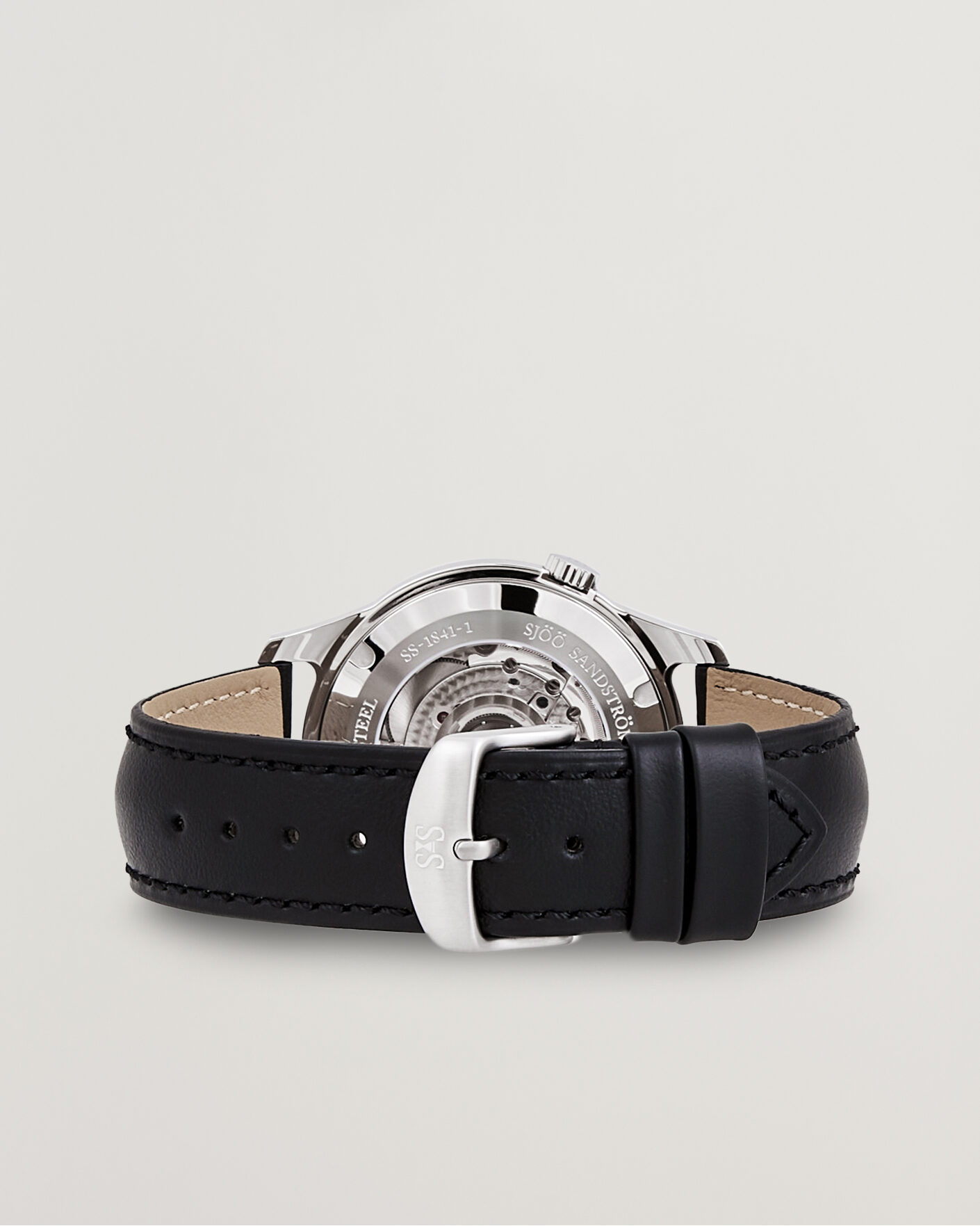 Herren | Sjöö Sandström Royal Steel 41mm Black Calf Blue Dial | Sjöö Sandström | Royal Steel 41mm Black Calf Blue Dial