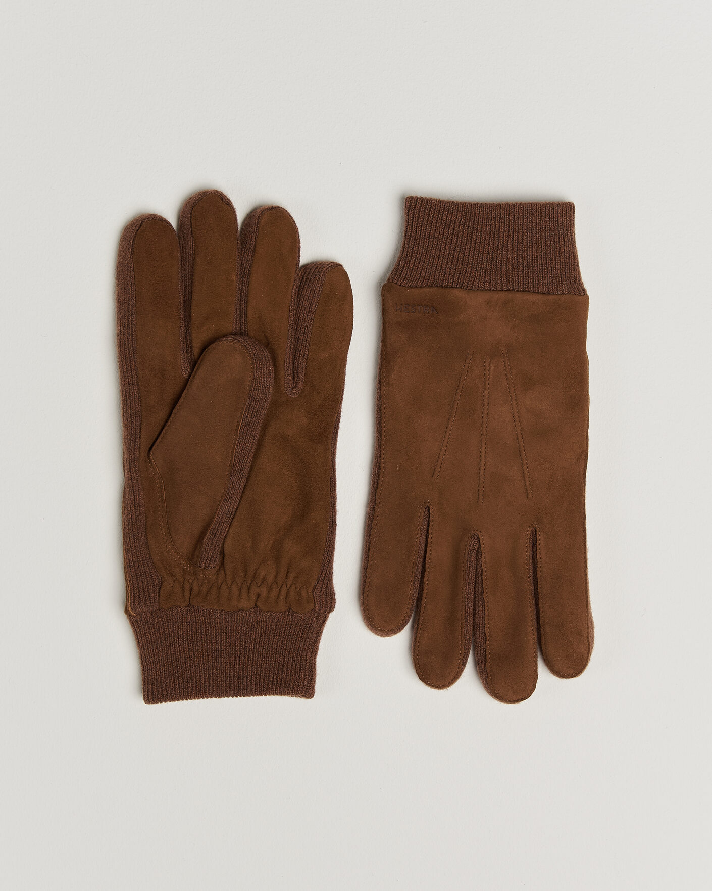 Herren | Handschuhe | Hestra | Geoffery Suede Wool Tricot Glove Whiskey