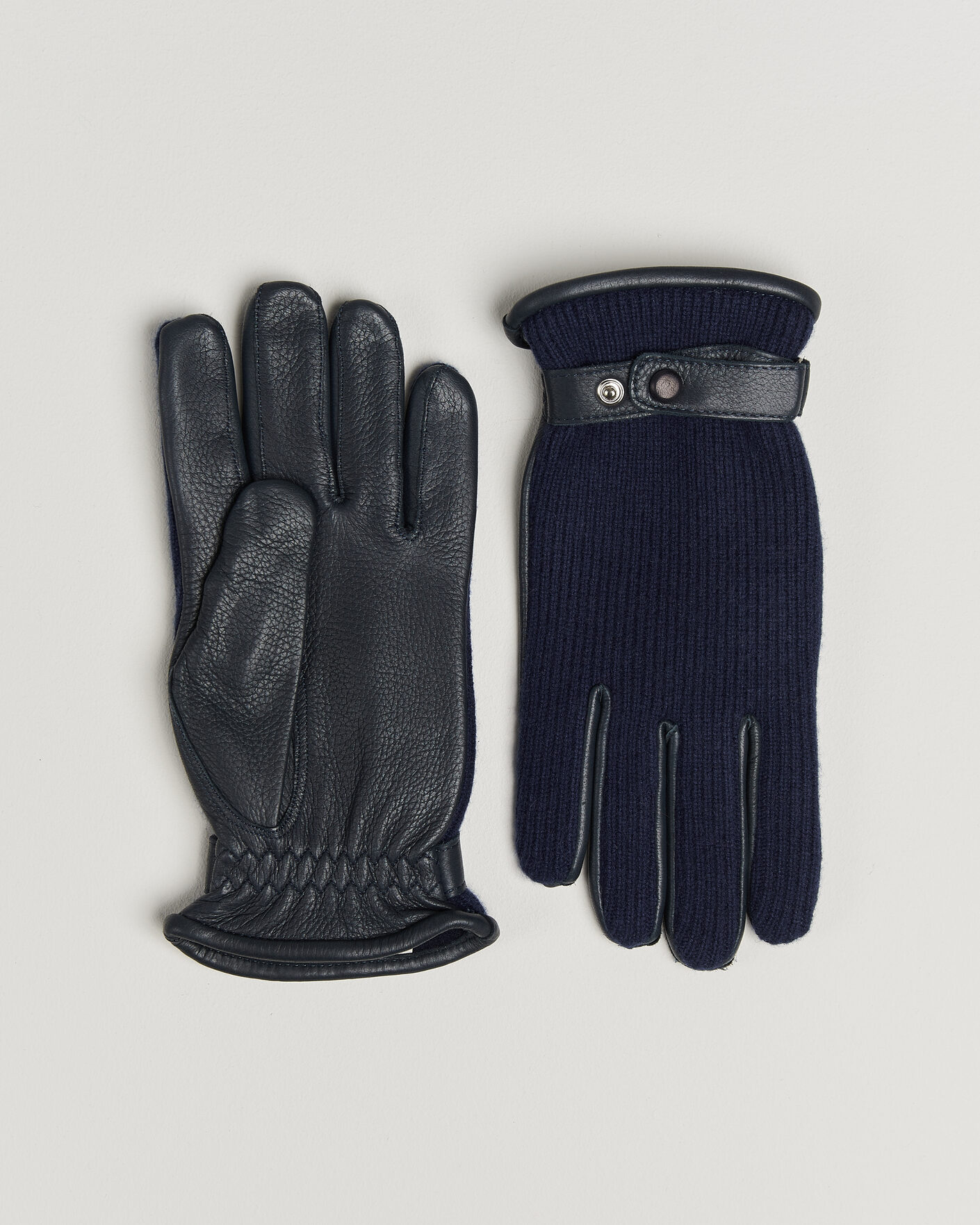 Herren | Handschuhe | Hestra | Christopher Cashmere/Elkskin Glove  Navy
