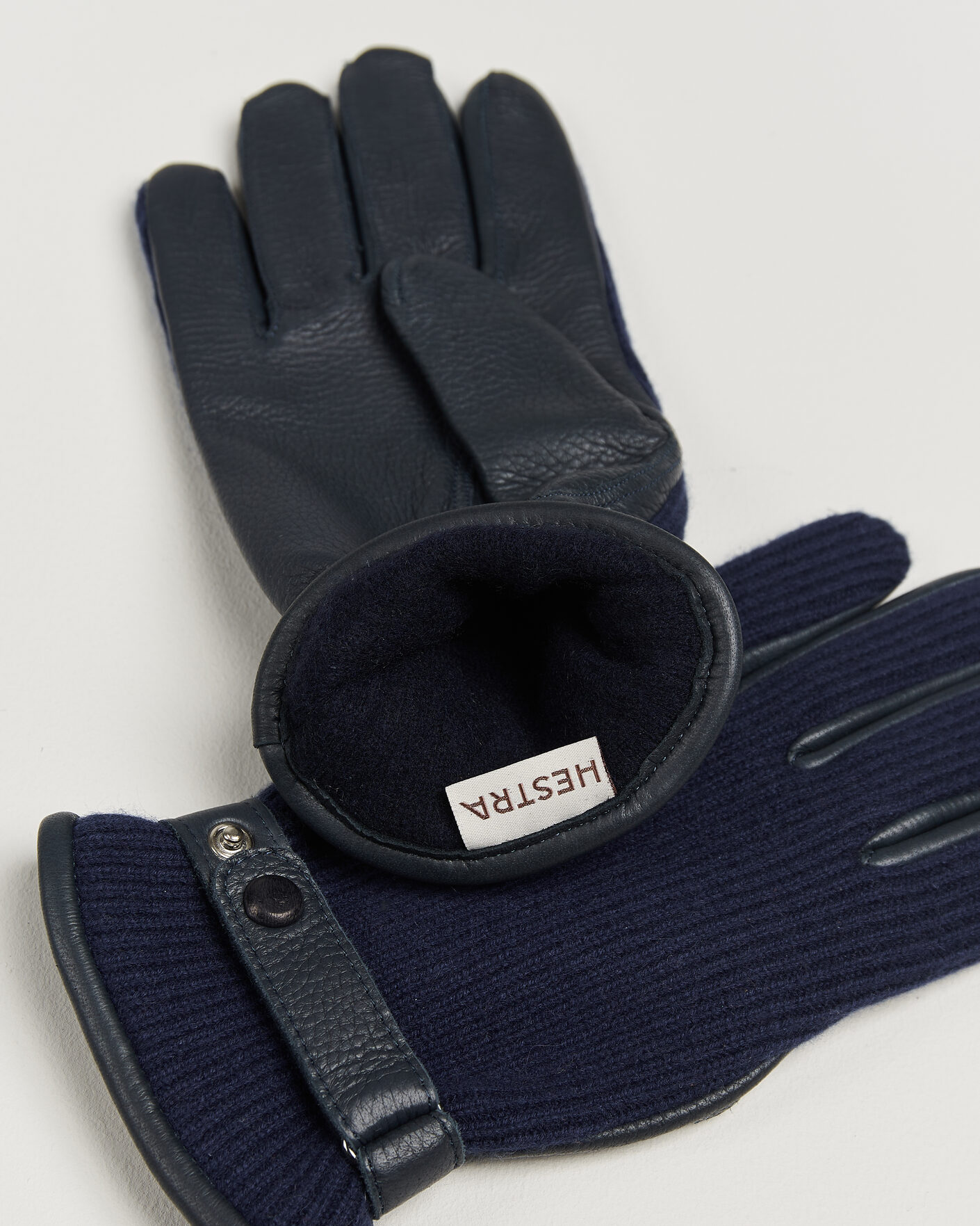 Herren | Handschuhe | Hestra | Christopher Cashmere/Elkskin Glove  Navy