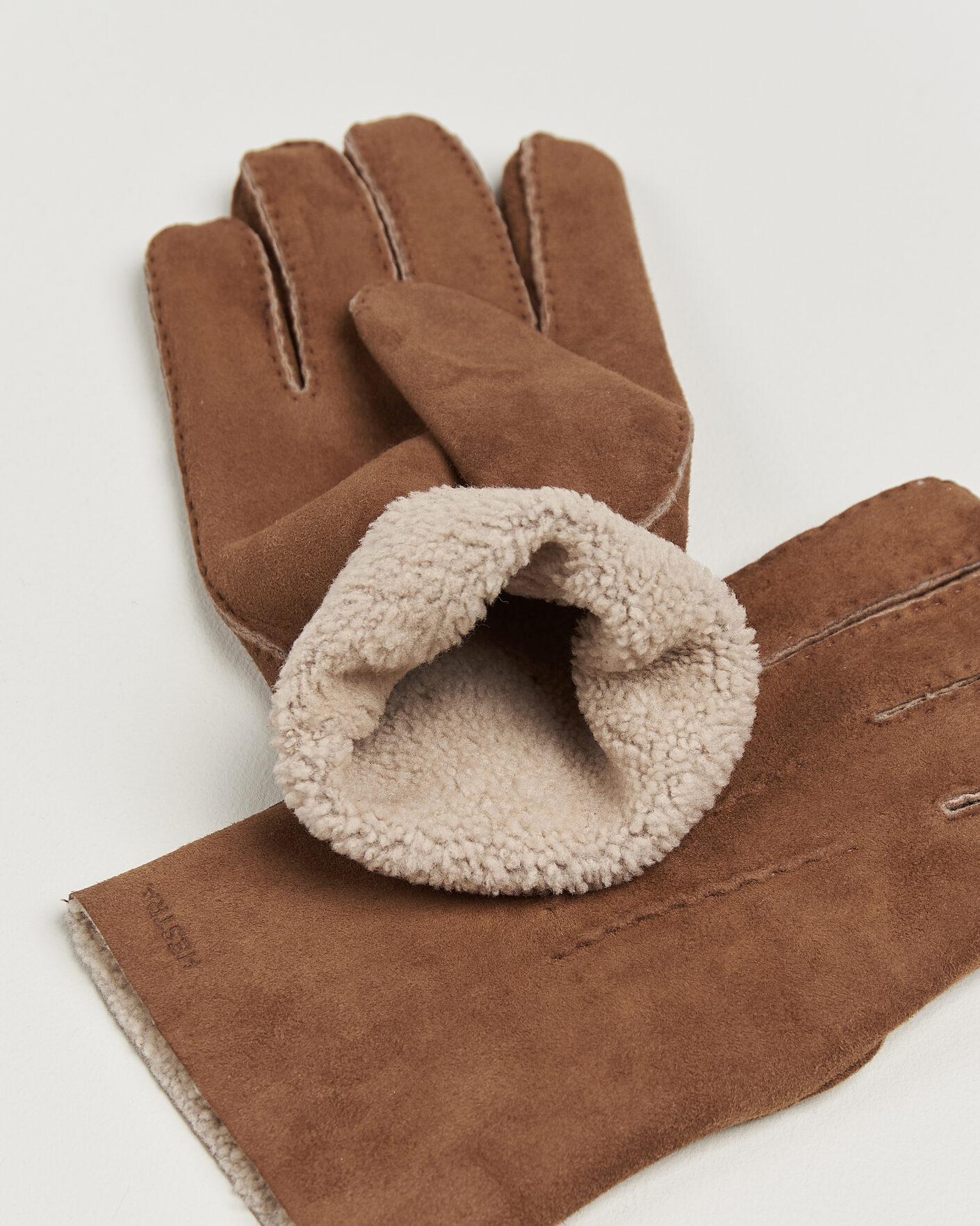 Herren | Handschuhe | Hestra | Bernard Lambskin Suede Glove Brown