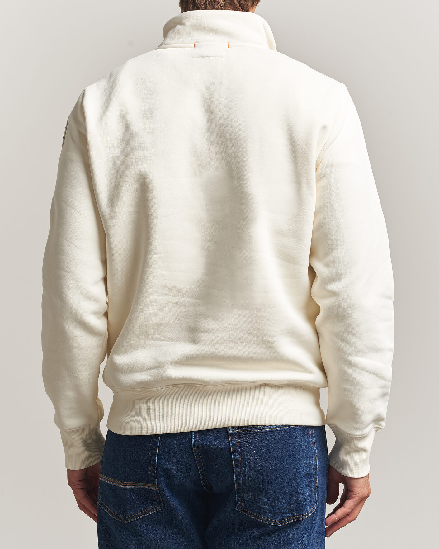 Herren | Pullover | Parajumpers | Broad Peak Super Easy Half Zip Sweatshirt Warm Ivory