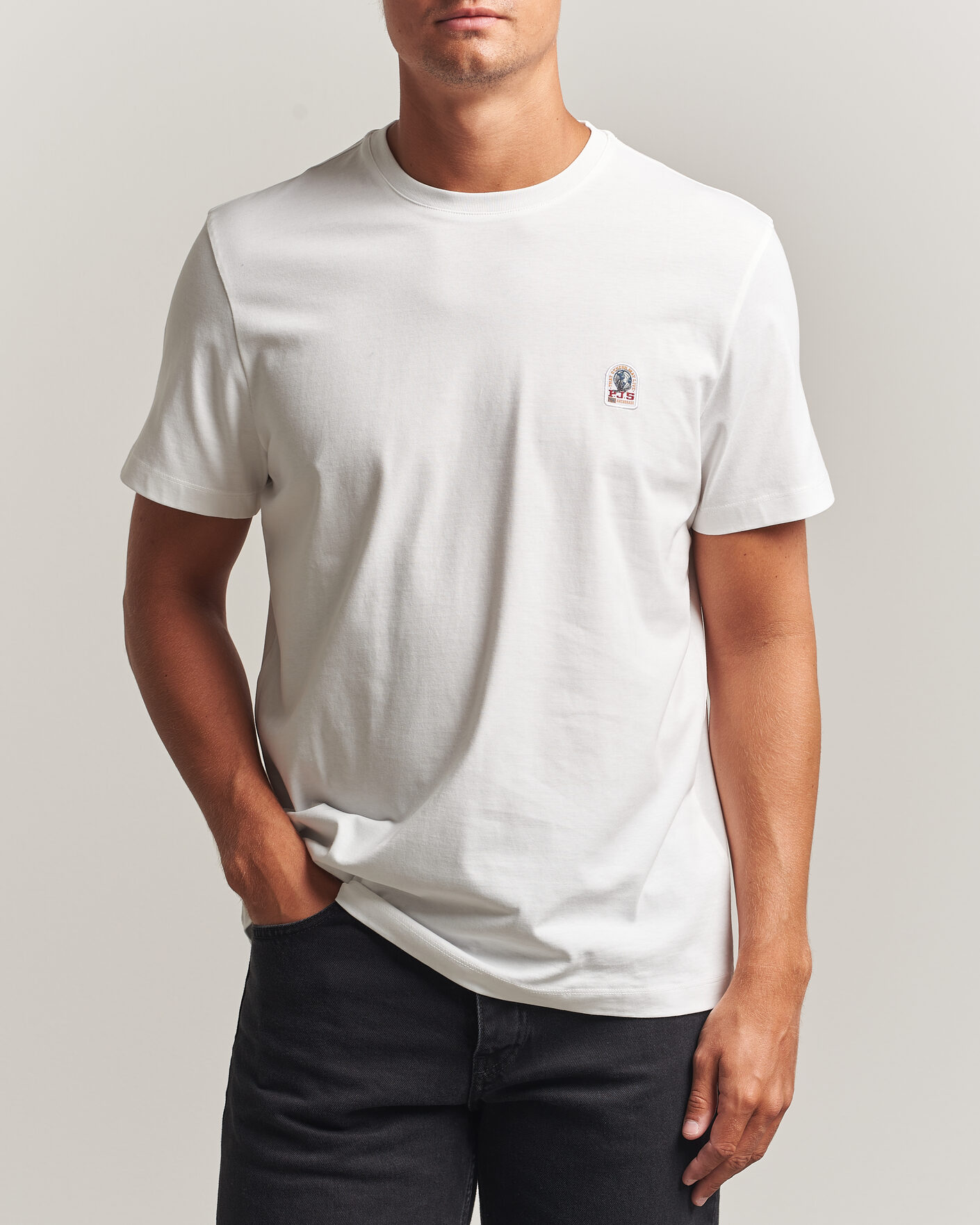 Herren | T-Shirts | Parajumpers | Patch Super Easy T-Shirt White