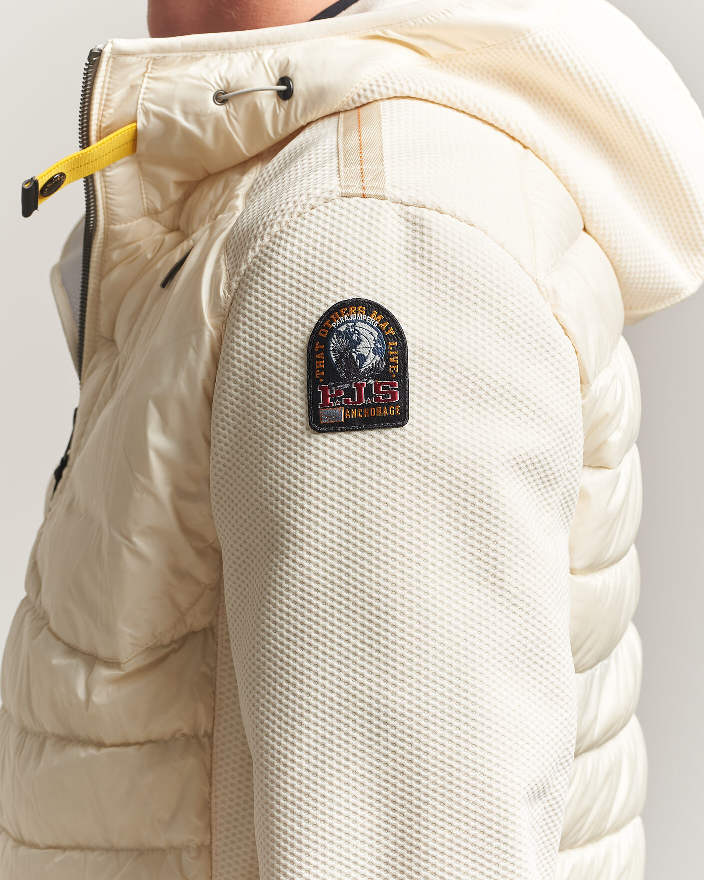Herren | Jacken | Parajumpers | Nolan Warm Up Hybrid Hooded Jacket Warm Ivory