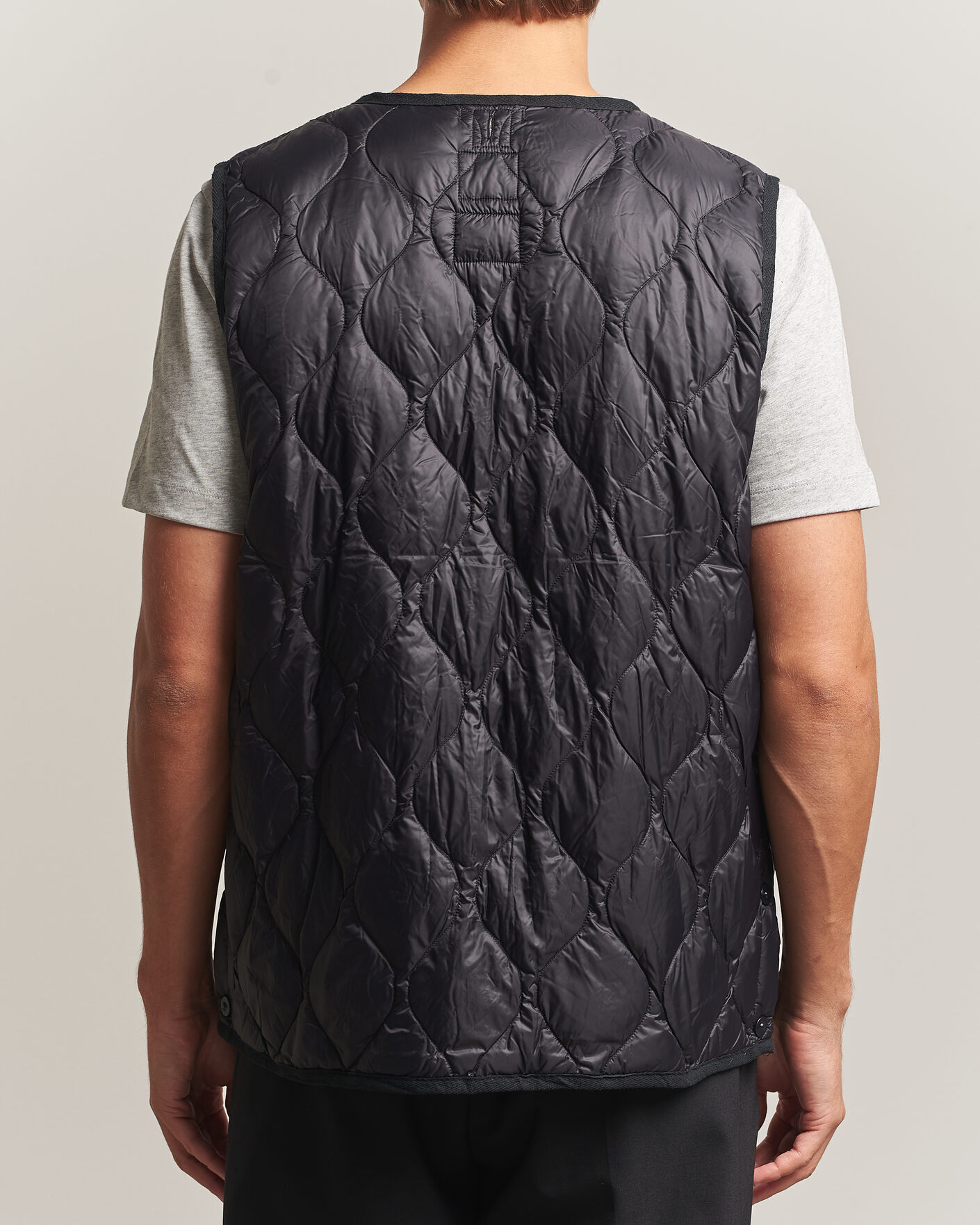 Herren | Westen | TAION | Military Crew Neck Down Vest Black