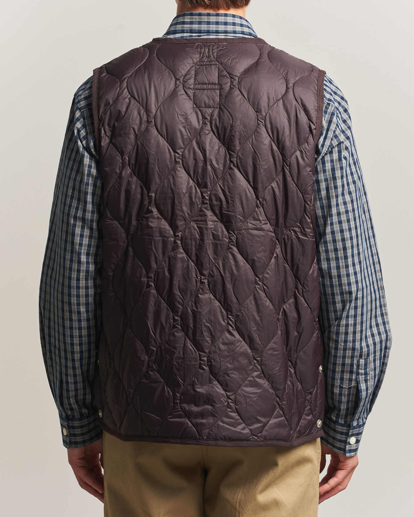 Herren | Westen | TAION | Military Crew Neck Down Vest Dark Choco