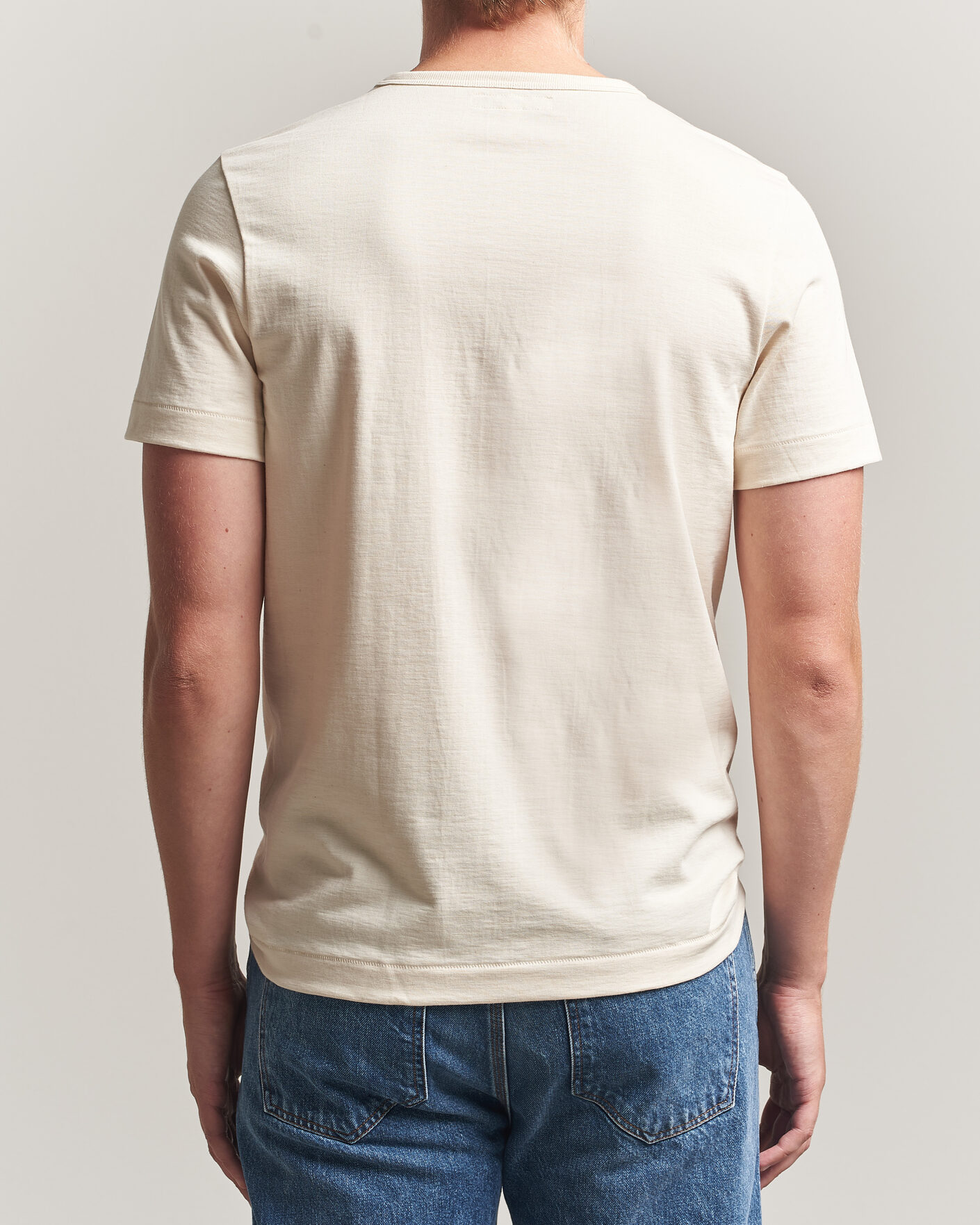 Herren | T-Shirts | Merz b. Schwanen | Classic Fit Loopwheeled T-Shirt Nature