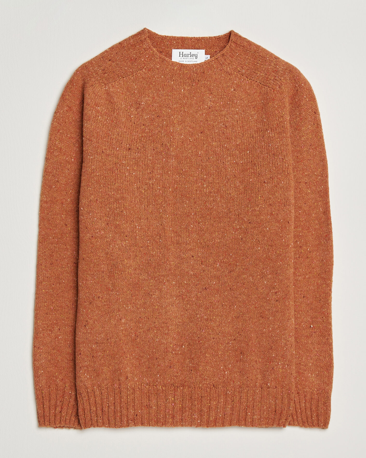Herren | Business & Beyond | Harley Of Scotland | Donegal Wool Crewneck Orange