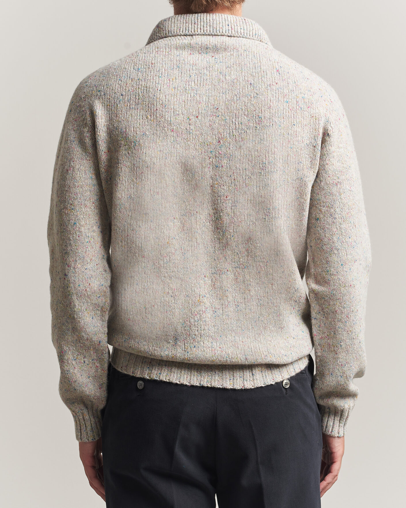 Herren | Pullover | Harley Of Scotland | Donegal Wool Polo Machair