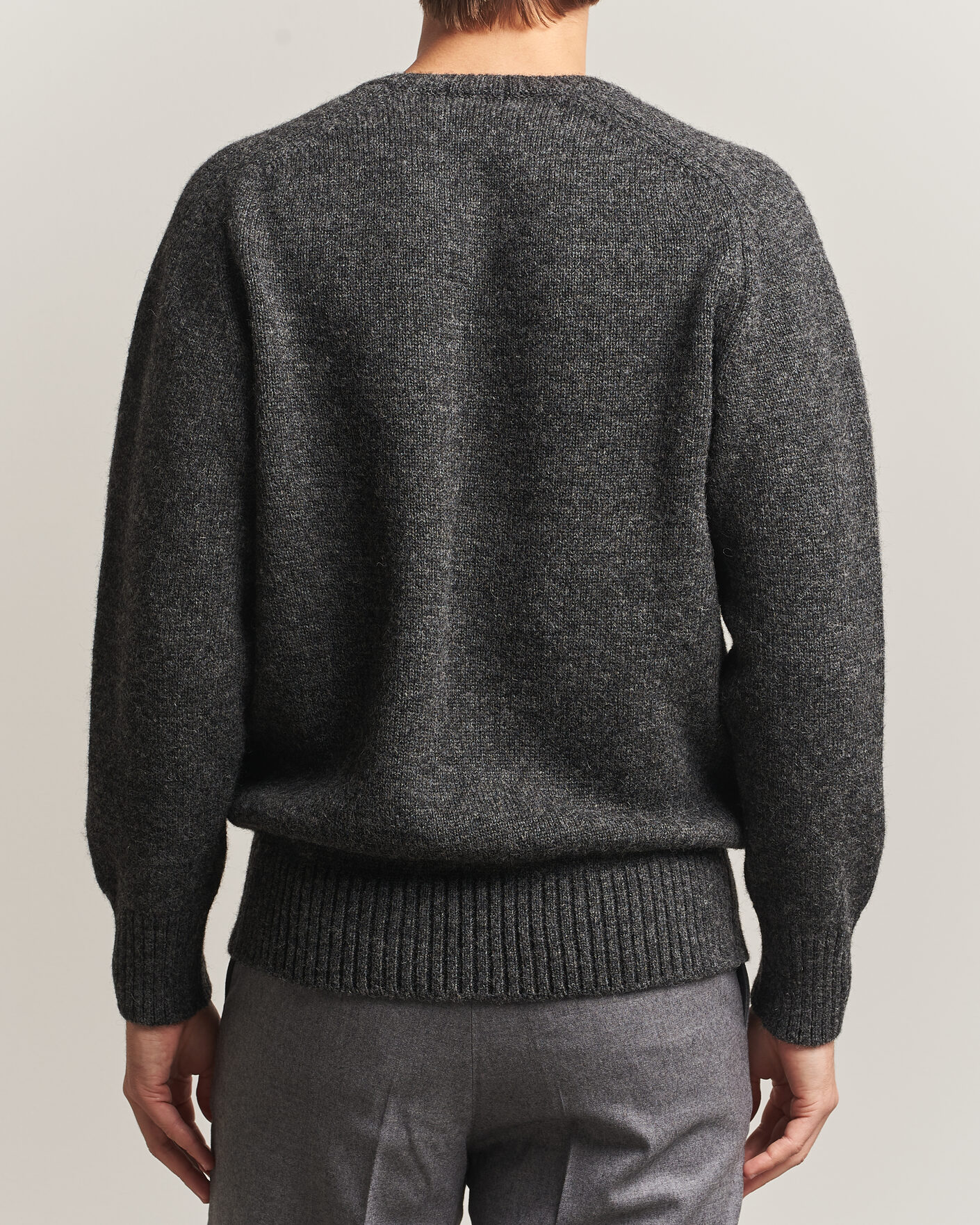 Herren | Pullover | Kamakura Shirts | 5 Gauge Shetland Sweater Gray
